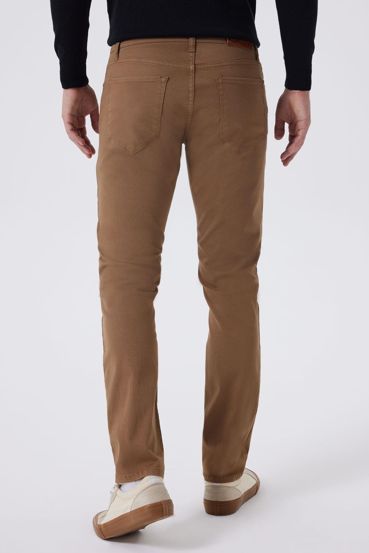 Jagger Erkek Dokuma Pantolon Taba