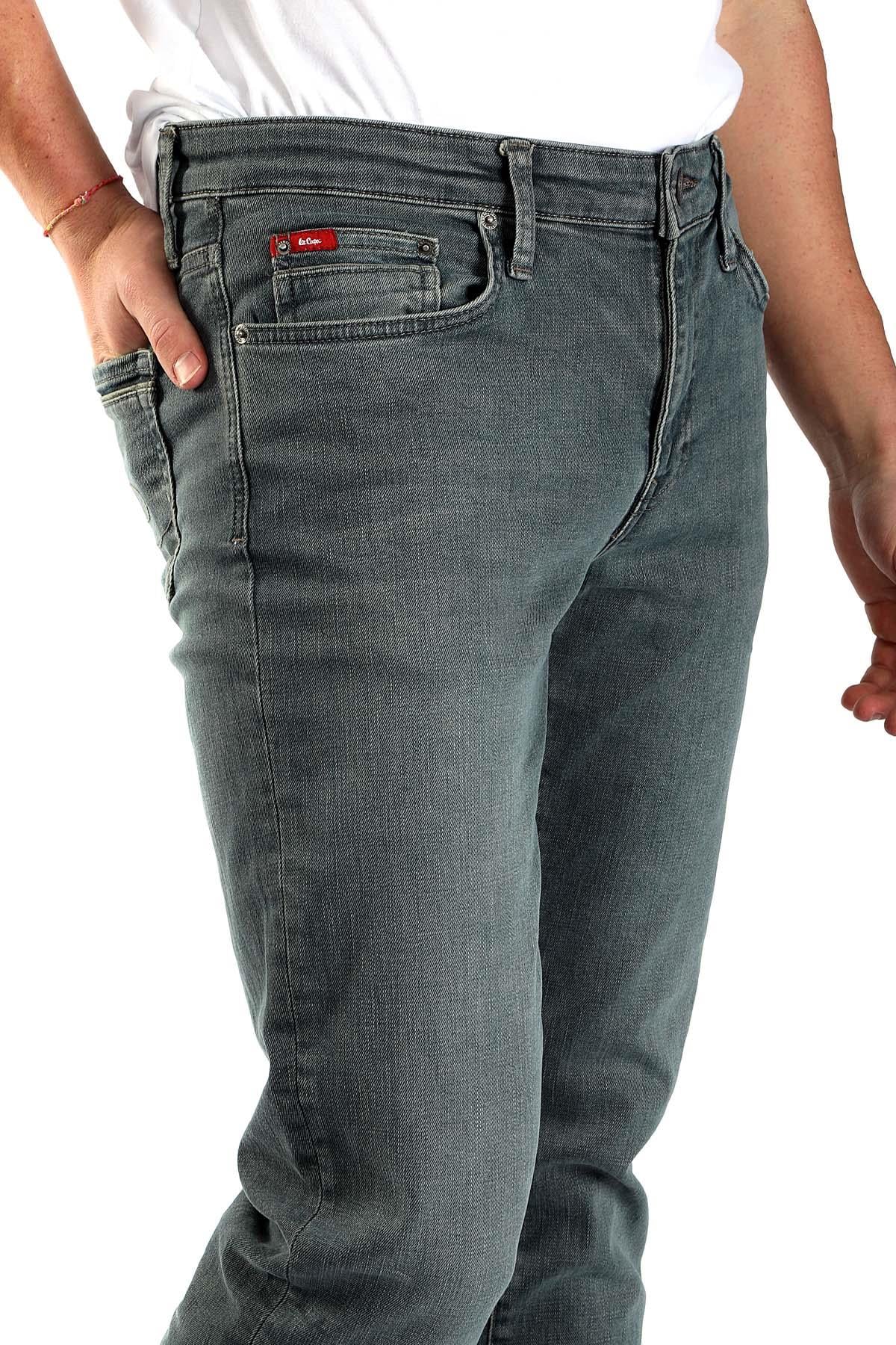 Jagger Normal Bel Dar Kesim Düz Paça Yeşil Erkek Jean Pantolon