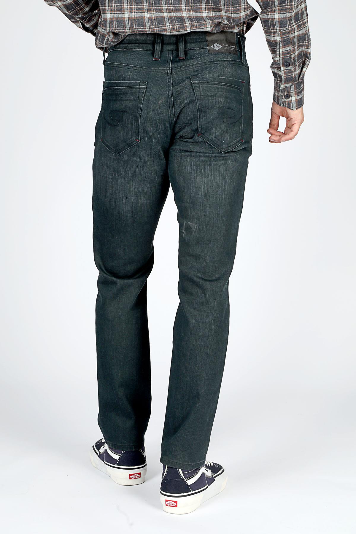 Jagger Normal Bel Dar Kesim Düz Paça Hapson Raw Green Erkek Jean Pantolon