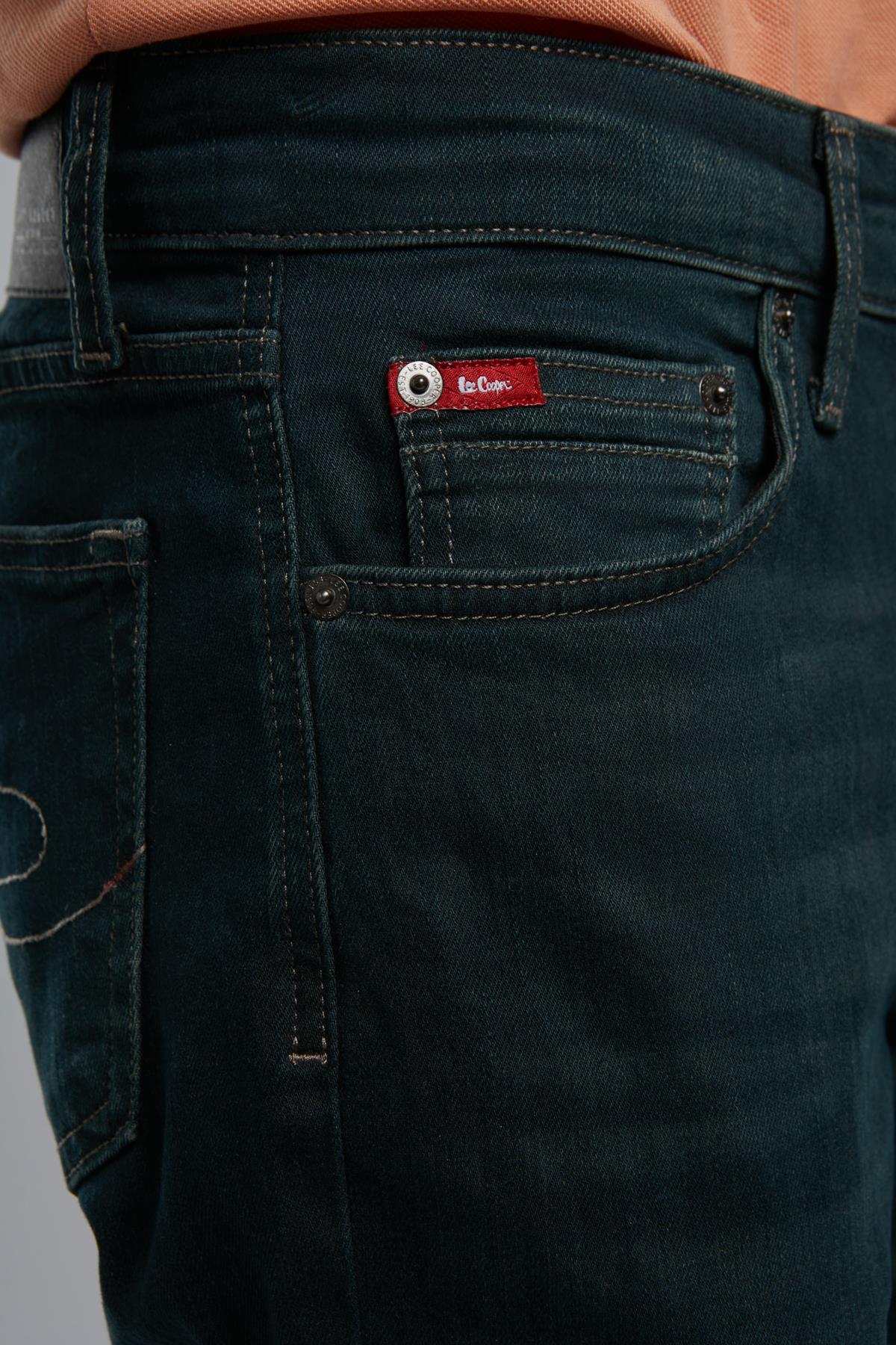 Jagger Normal Bel Dar Kesim Düz Paça Mavi Erkek Jean Pantolon