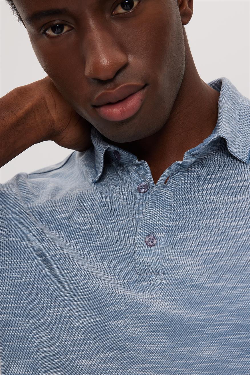 Jake Erkek Polo Yaka T-Shırt Pastel Mavi