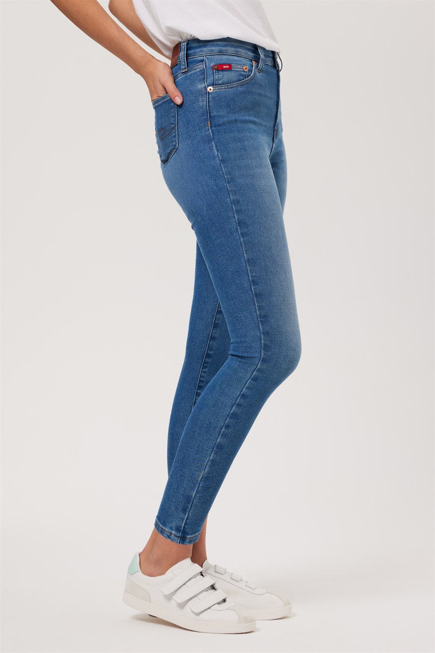 Lee Cooper Jaycee Kadın Jean Pantolon Blue Lıght. 3