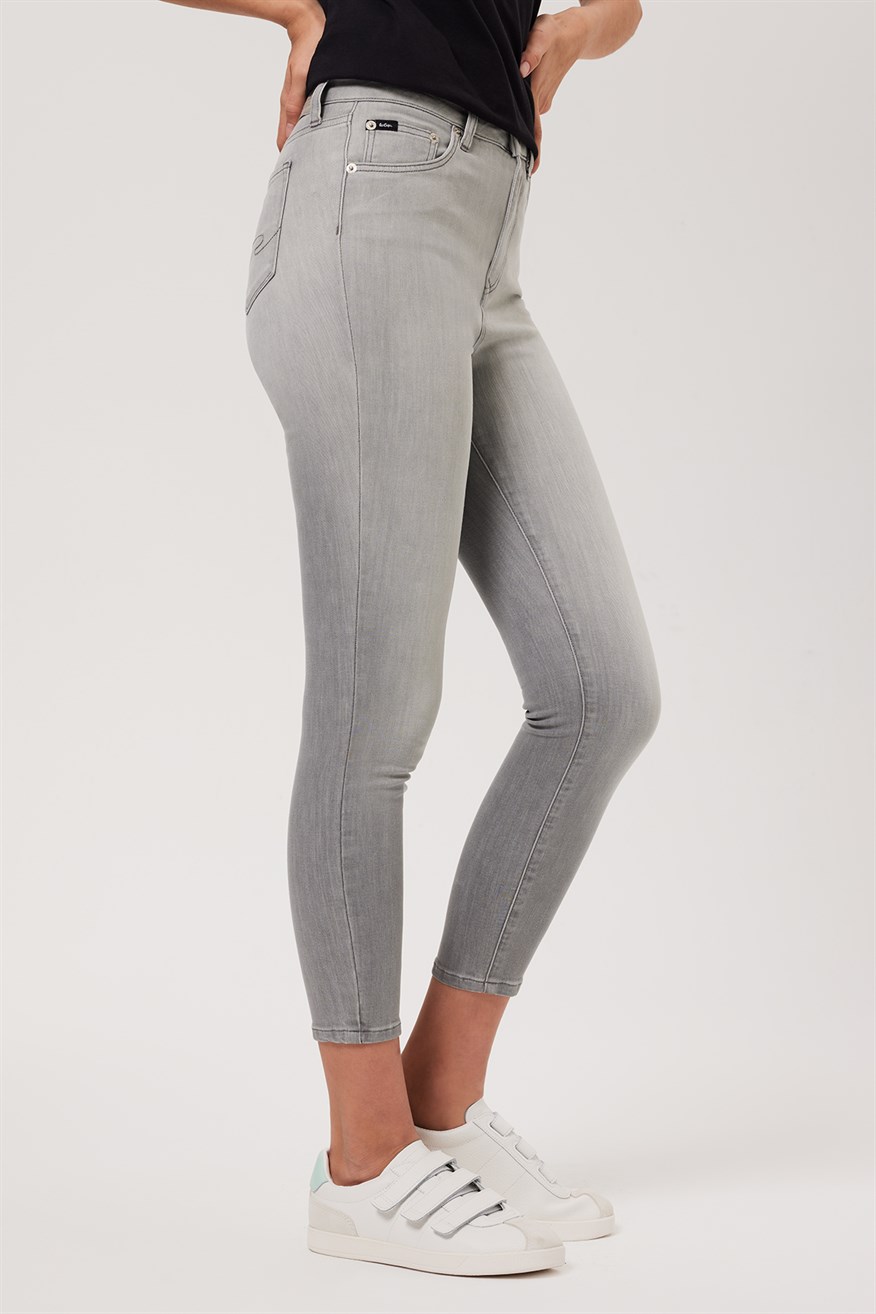 Lee Cooper Jaycee Kadın Jean Pantolon Grey Lıght. 3