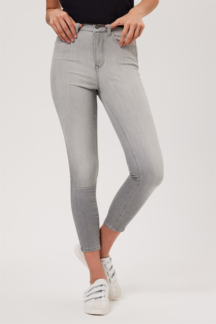 Lee Cooper Jaycee Kadın Jean Pantolon Grey Lıght. 2