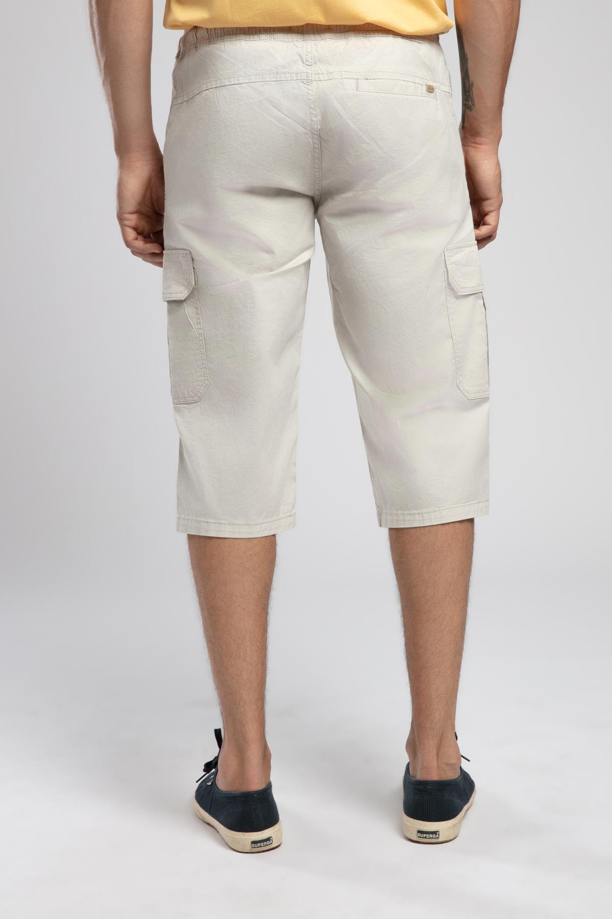 Jogger Cargo Long Erkek Dokuma Bermuda