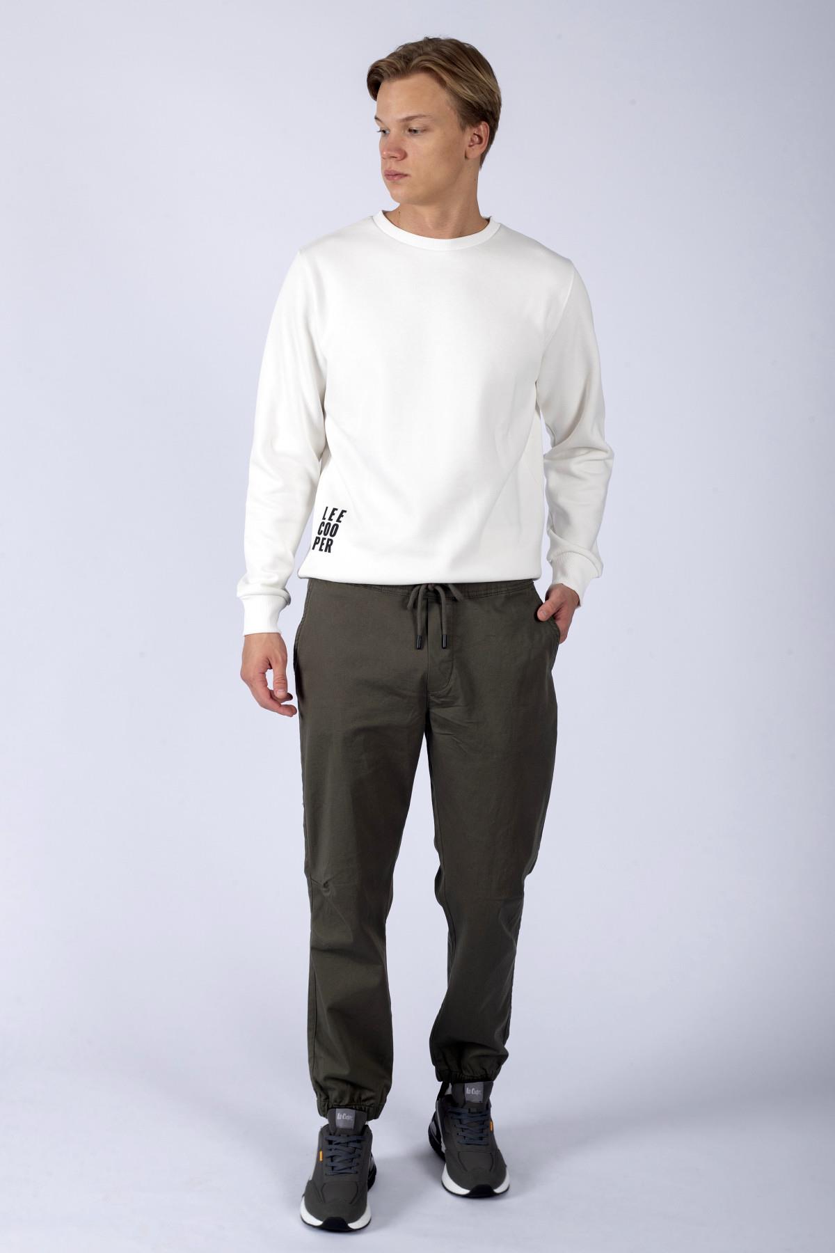 Jogger Erkek Dokuma Pantolon Haki