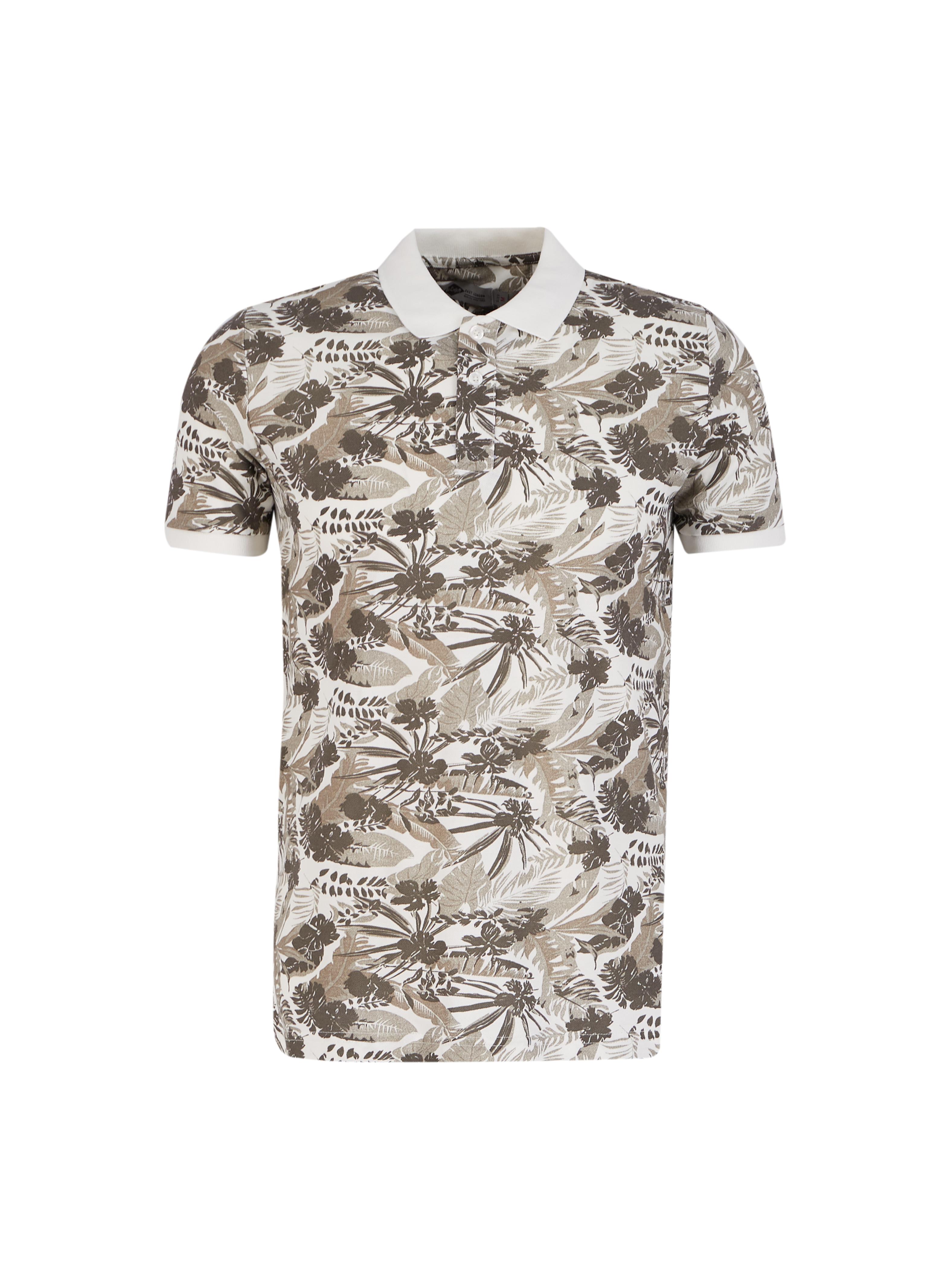 Joseph Erkek Polo Yaka Pike T-Shirt Kırık Beyaz