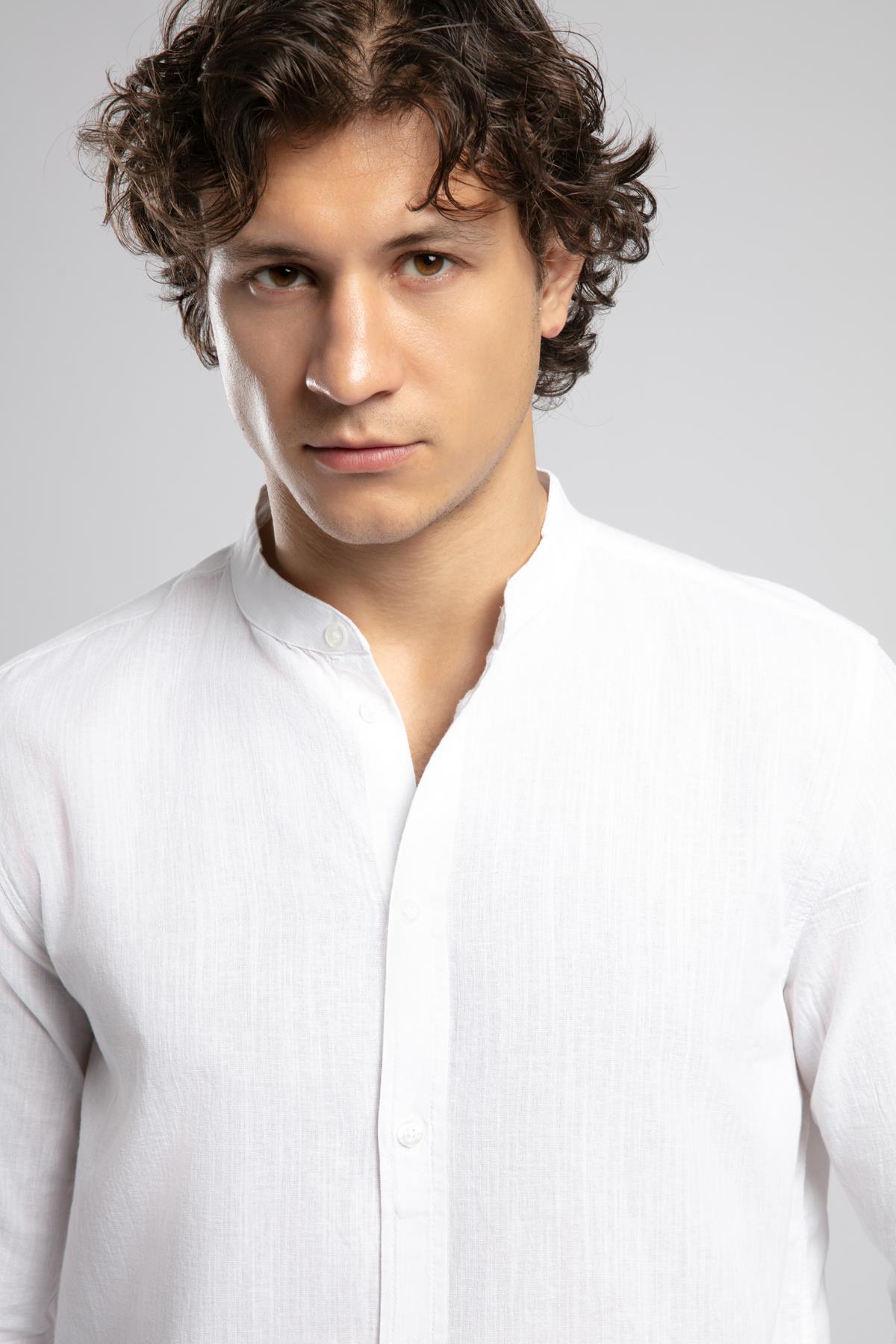 Julsa Erkek U.Kol Dokuma Gömlek