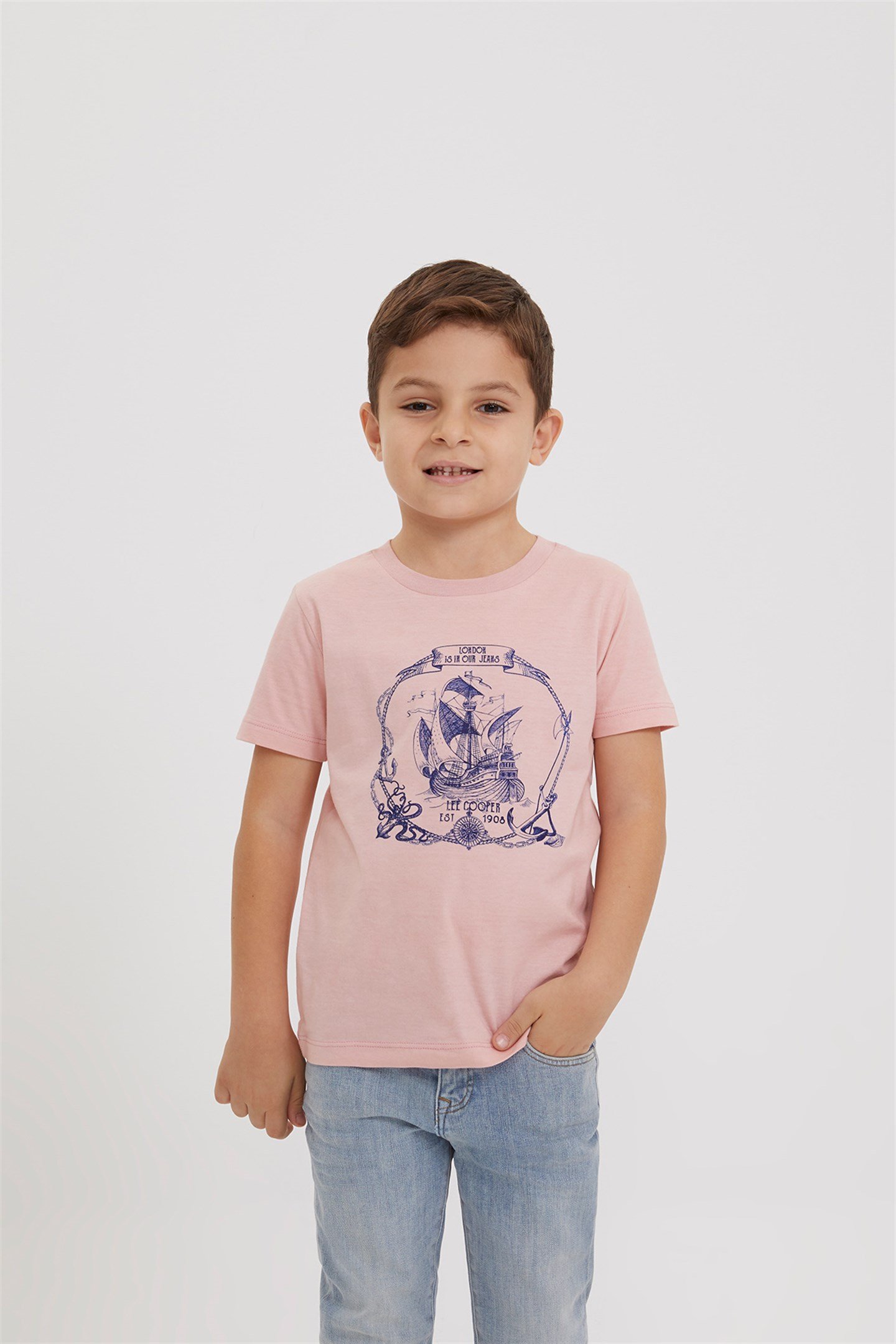 Kalyon Erkek Çocuk T-Shirt Pembe - Lee Cooper