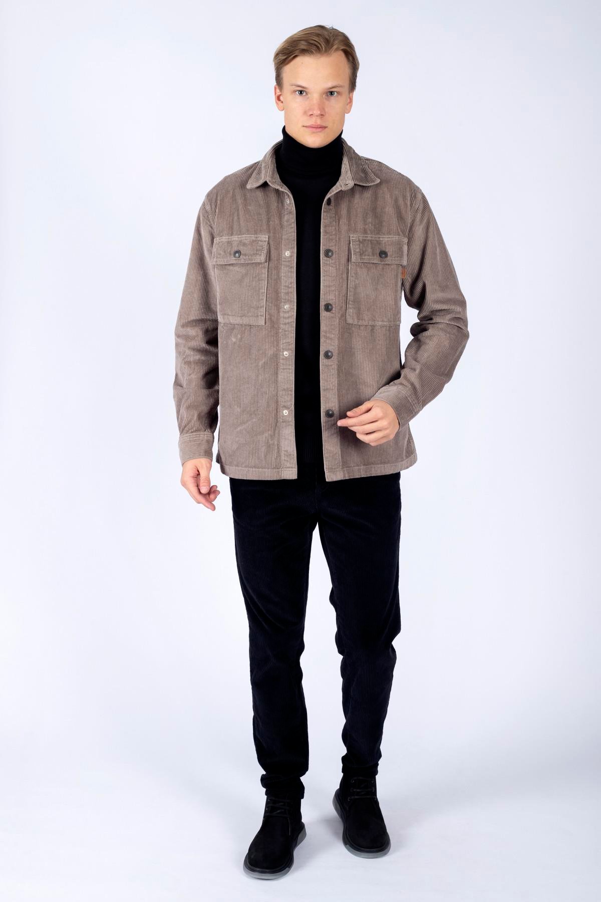 Karelas Erkek Dokuma U.Kol Gömlek Vızon