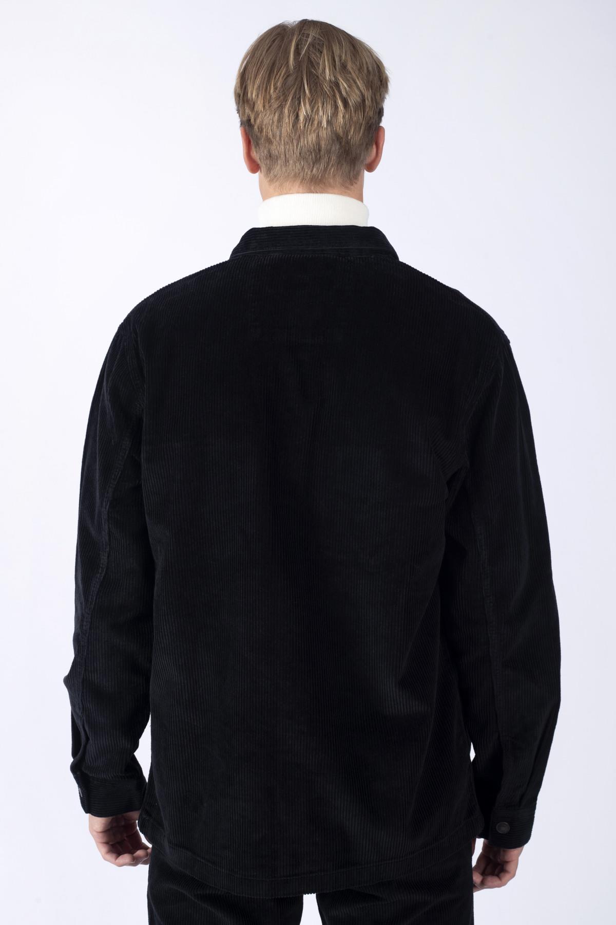 Karelas Erkek Dokuma U.Kol Gömlek Siyah