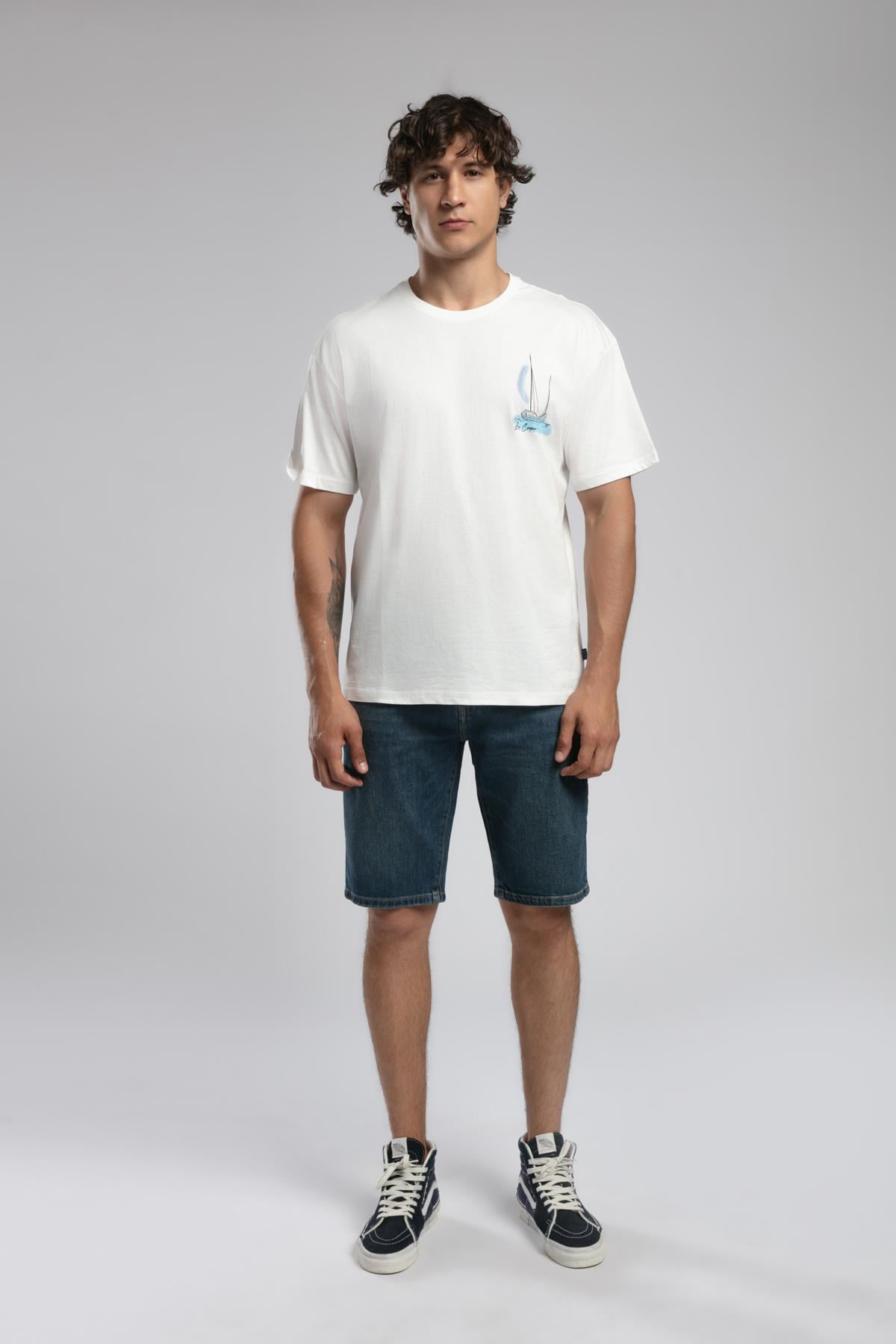 Kelvin Erkek %100 Pamuk O Yaka T-Shirt