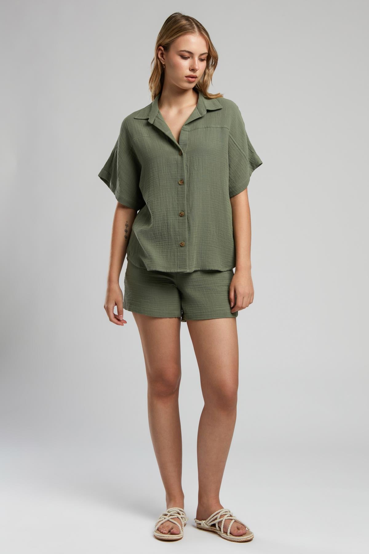 Kierra Kadın Dokuma Gömlek