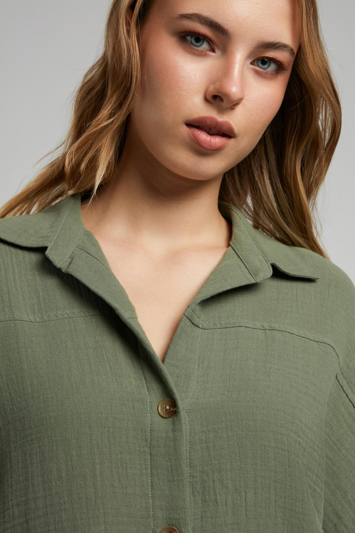 Kierra Kadın Dokuma Gömlek