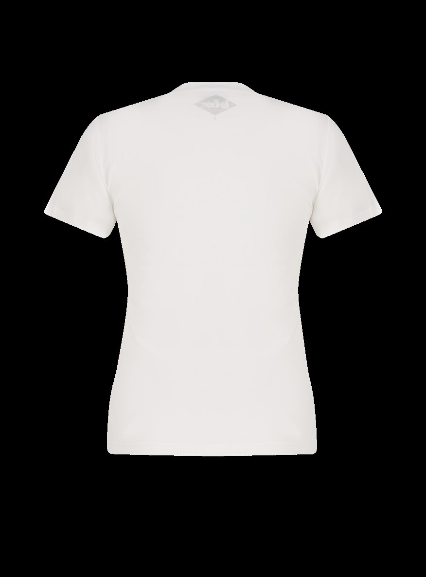 Lee Cooper Leoni Kadın Bisiklet Yaka T-Shirt Off White. 2