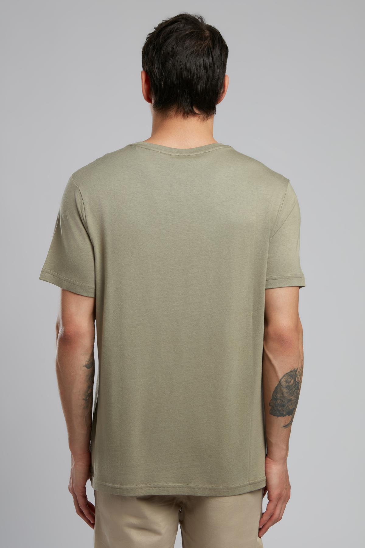 Lev Erkek O Yaka T-Shirt Haki