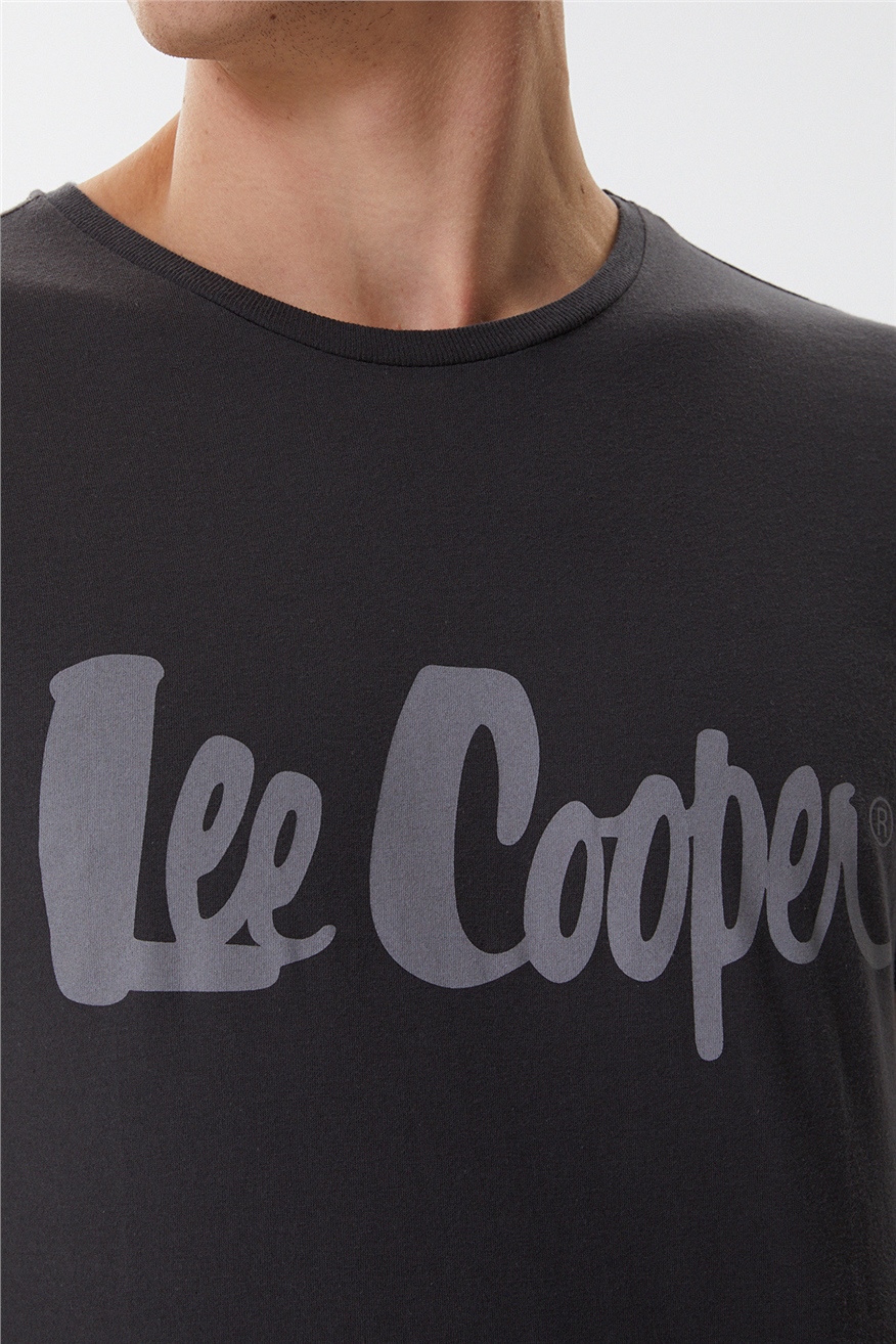 Lee Cooper Londonlogo Erkek Bisiklet Yaka T-Shirt Lacivert. 5