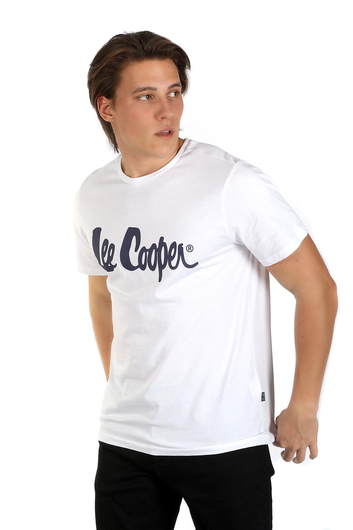 Londonlogo Erkek O Yaka T-Shirt Beyaz-L