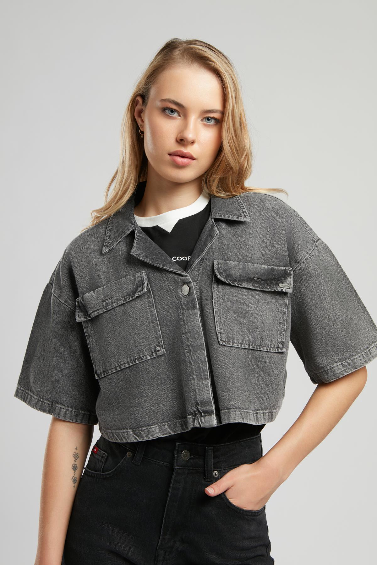 Loren 1 Kadın Jean Ceket Denim
