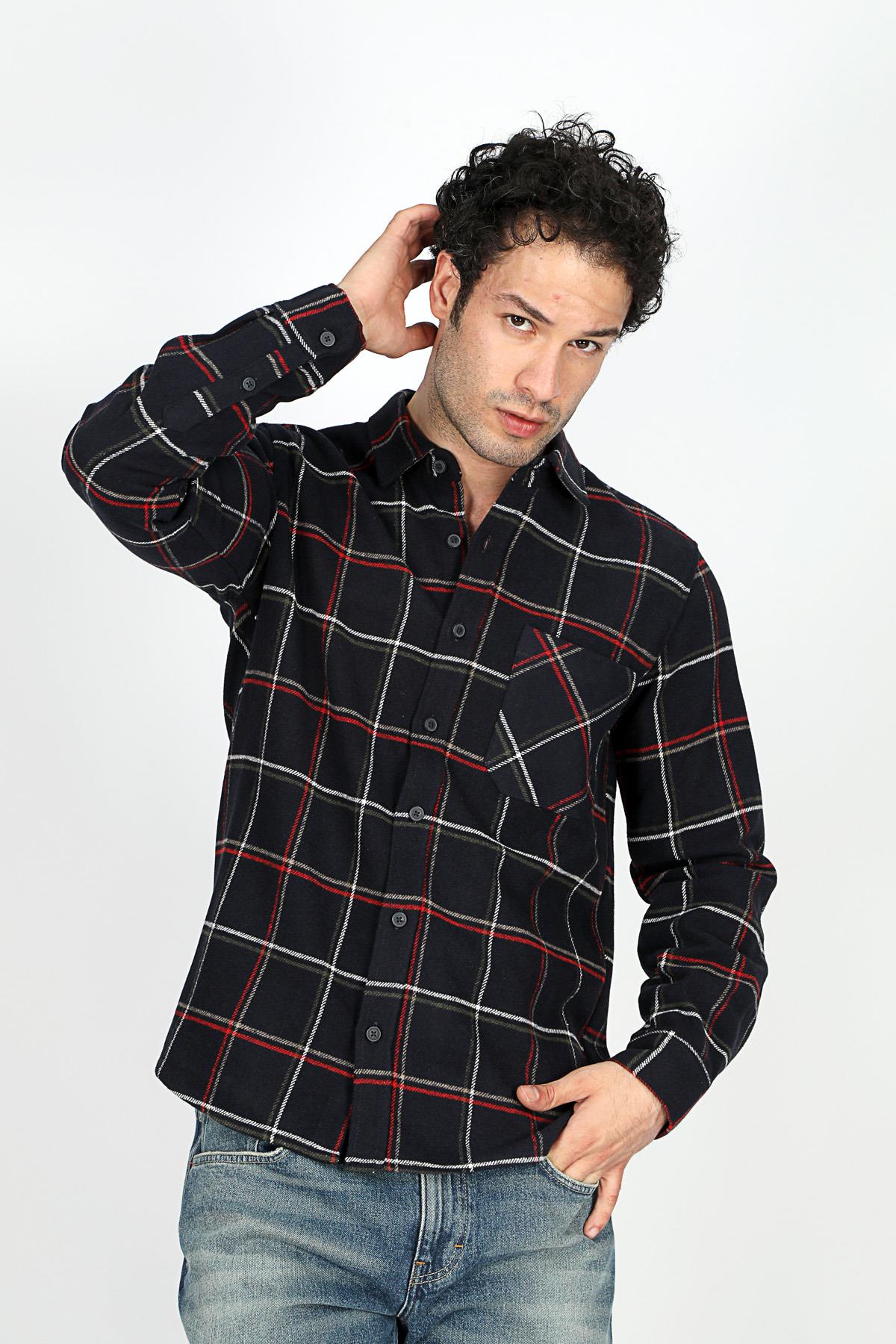 LUPIN ERKEK DOKUMA U.KOL GÖMLEK