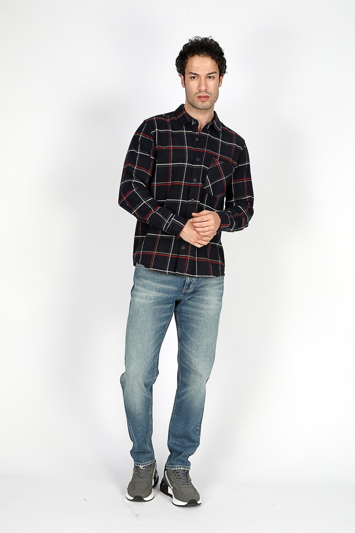 LUPIN ERKEK DOKUMA U.KOL GÖMLEK