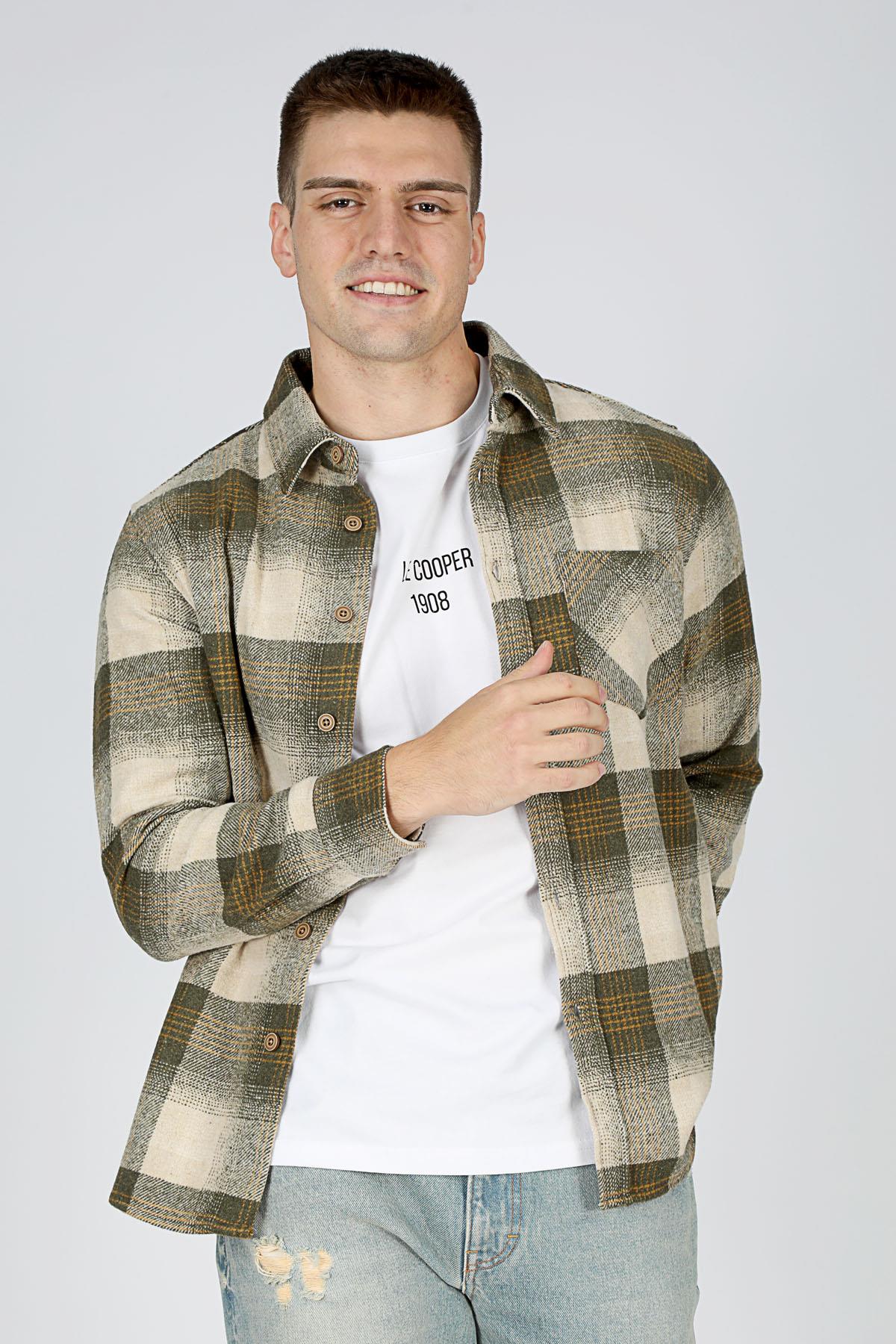 LUPINES ERKEK DOKUMA U.KOL GÖMLEK