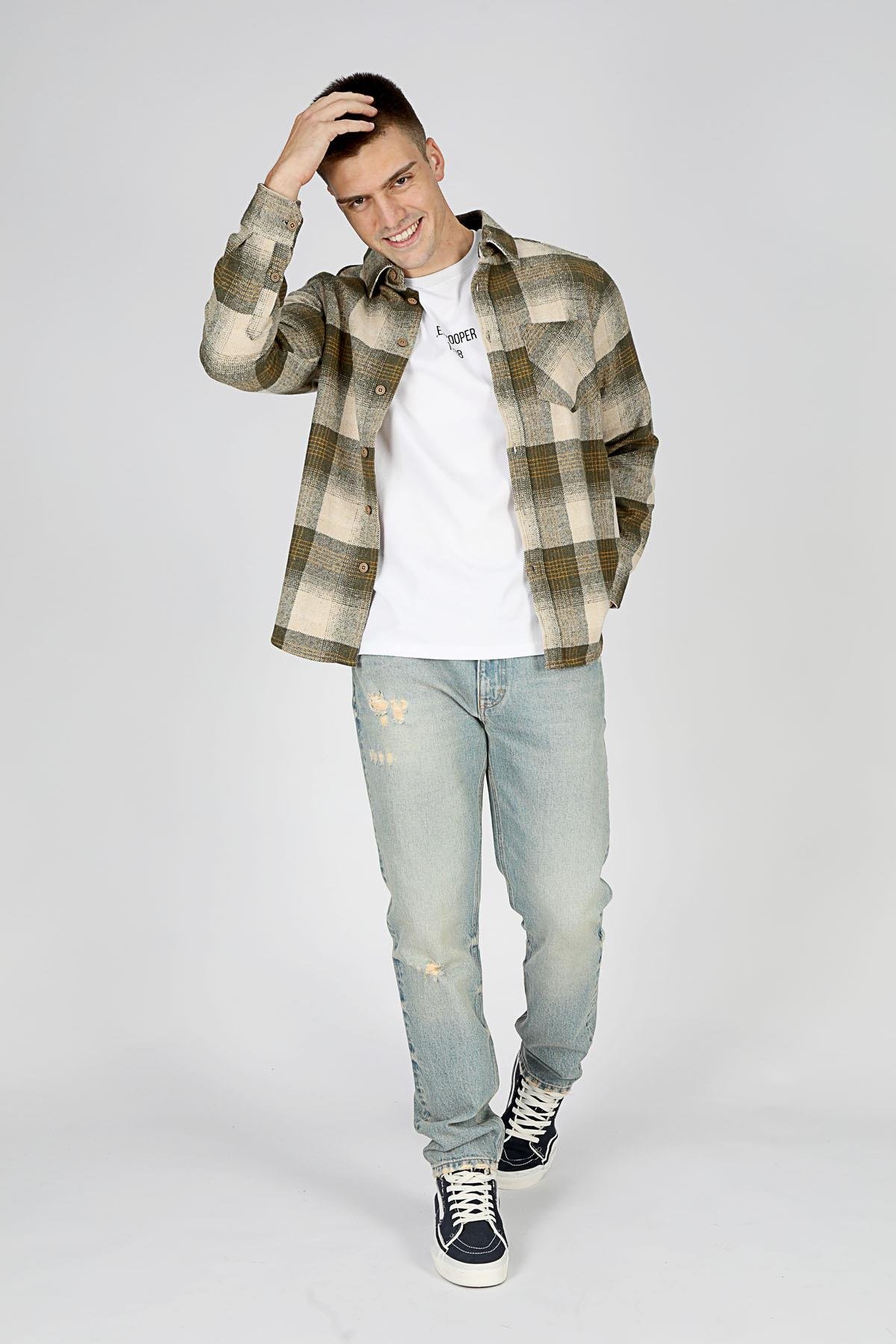 LUPINES ERKEK DOKUMA U.KOL GÖMLEK