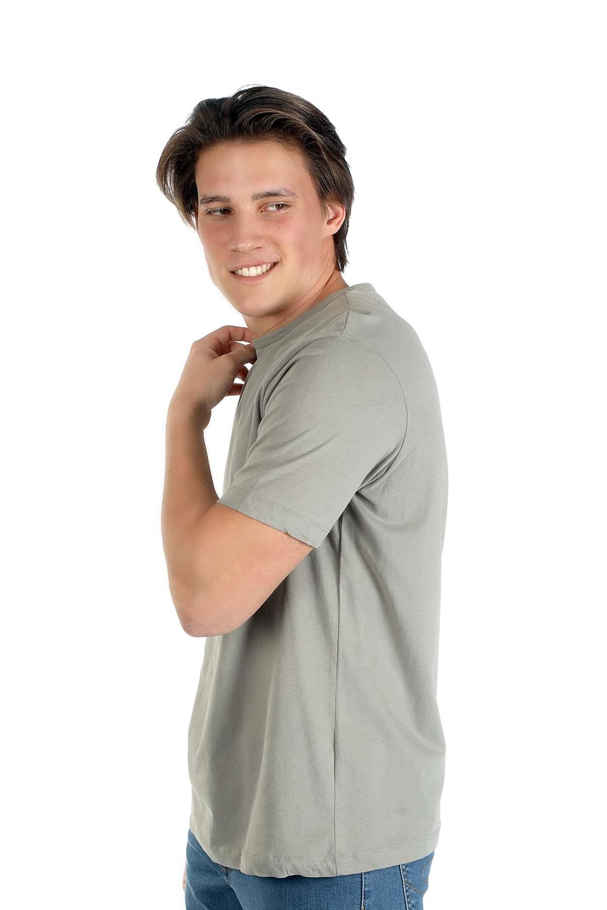 Marelo Erkek O Yaka T-Shirt Haki