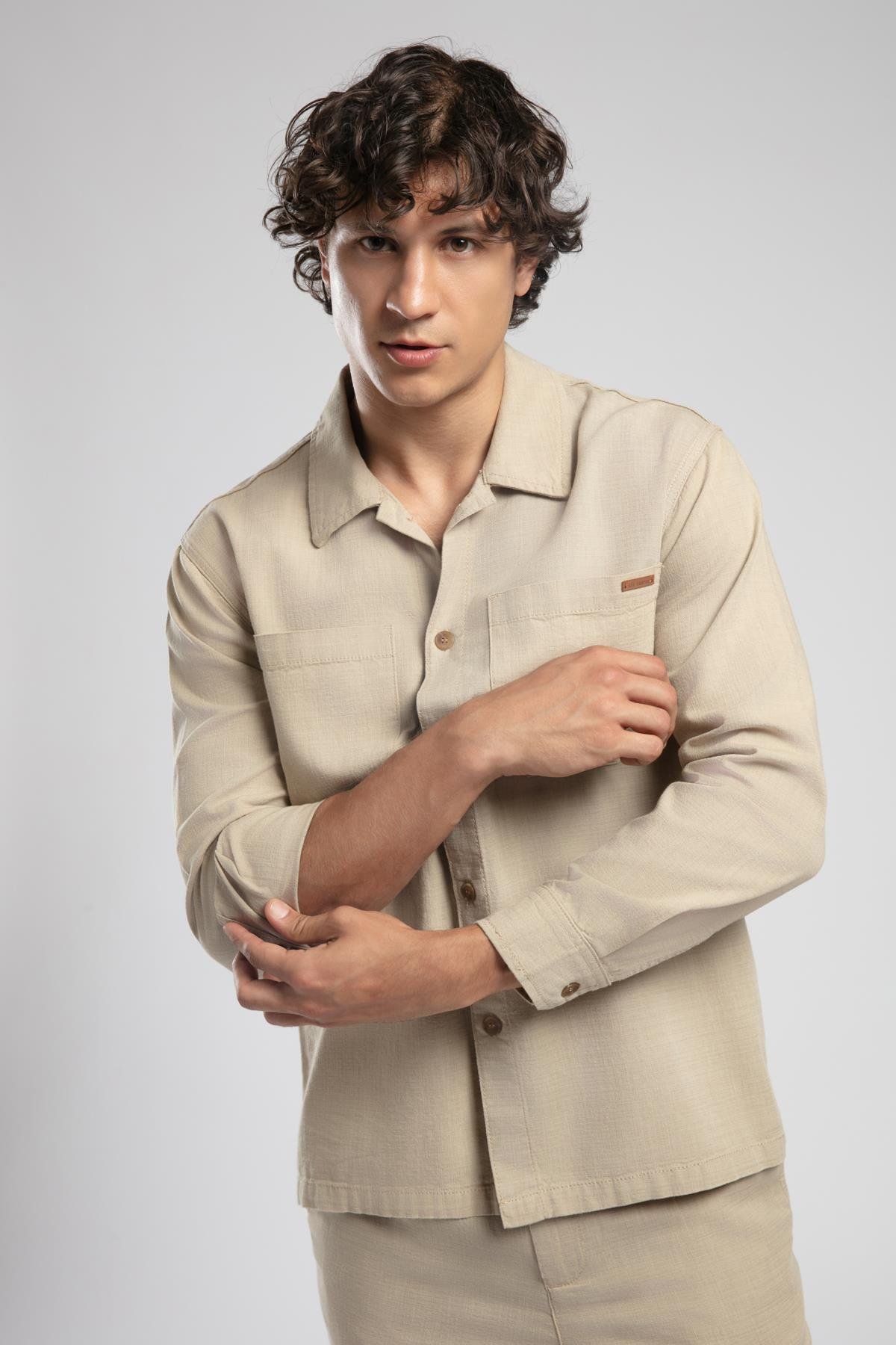 Marsello Erkek U.Kol Dokuma Gömlek