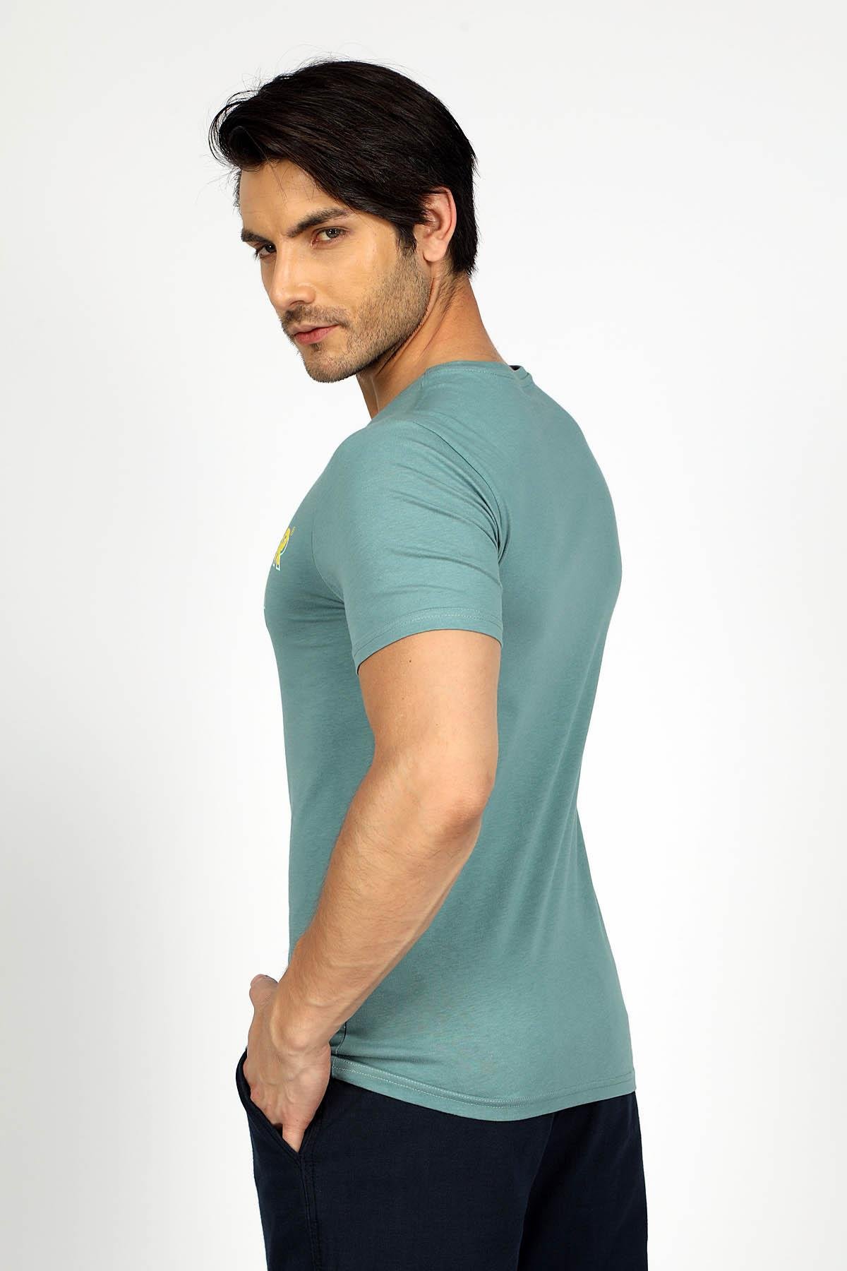 Mıke Erkek O Yaka T-Shırt Çağla