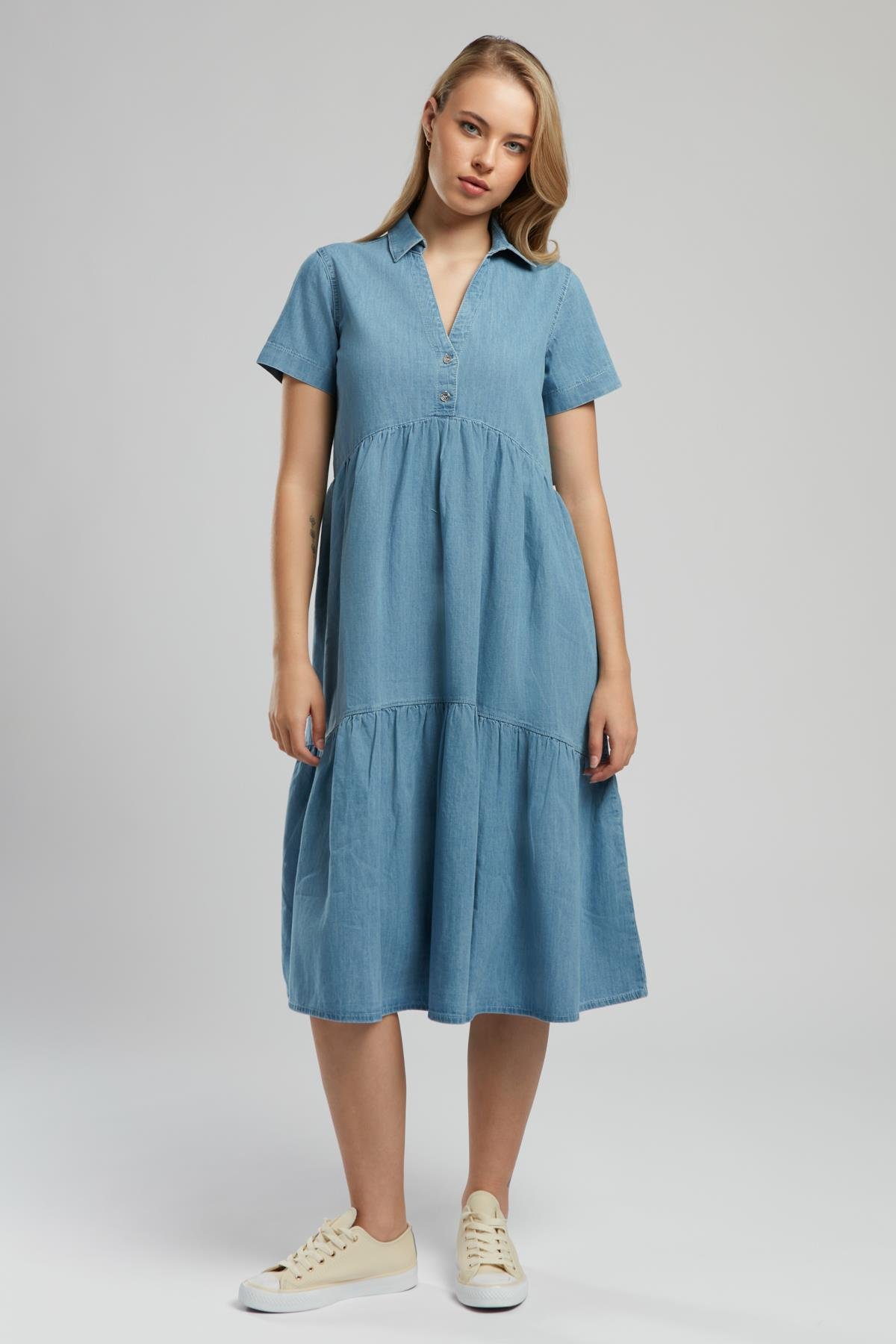 Molaria Kadın Jean Elbise