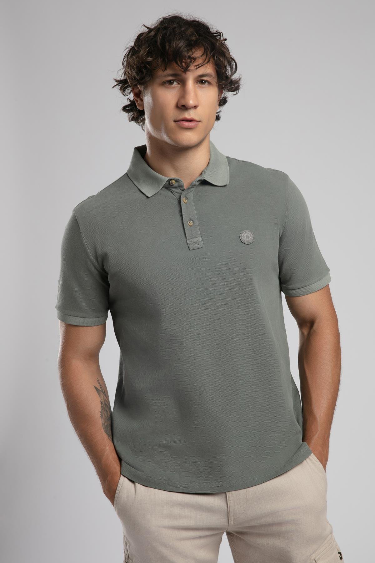 Mules Erkek %100 Pamuk Polo Yaka T-Shirt