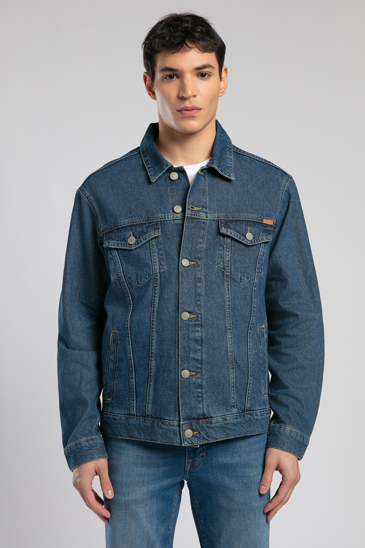 Nagoya Erkek %100 Pamuk Jean Ceket