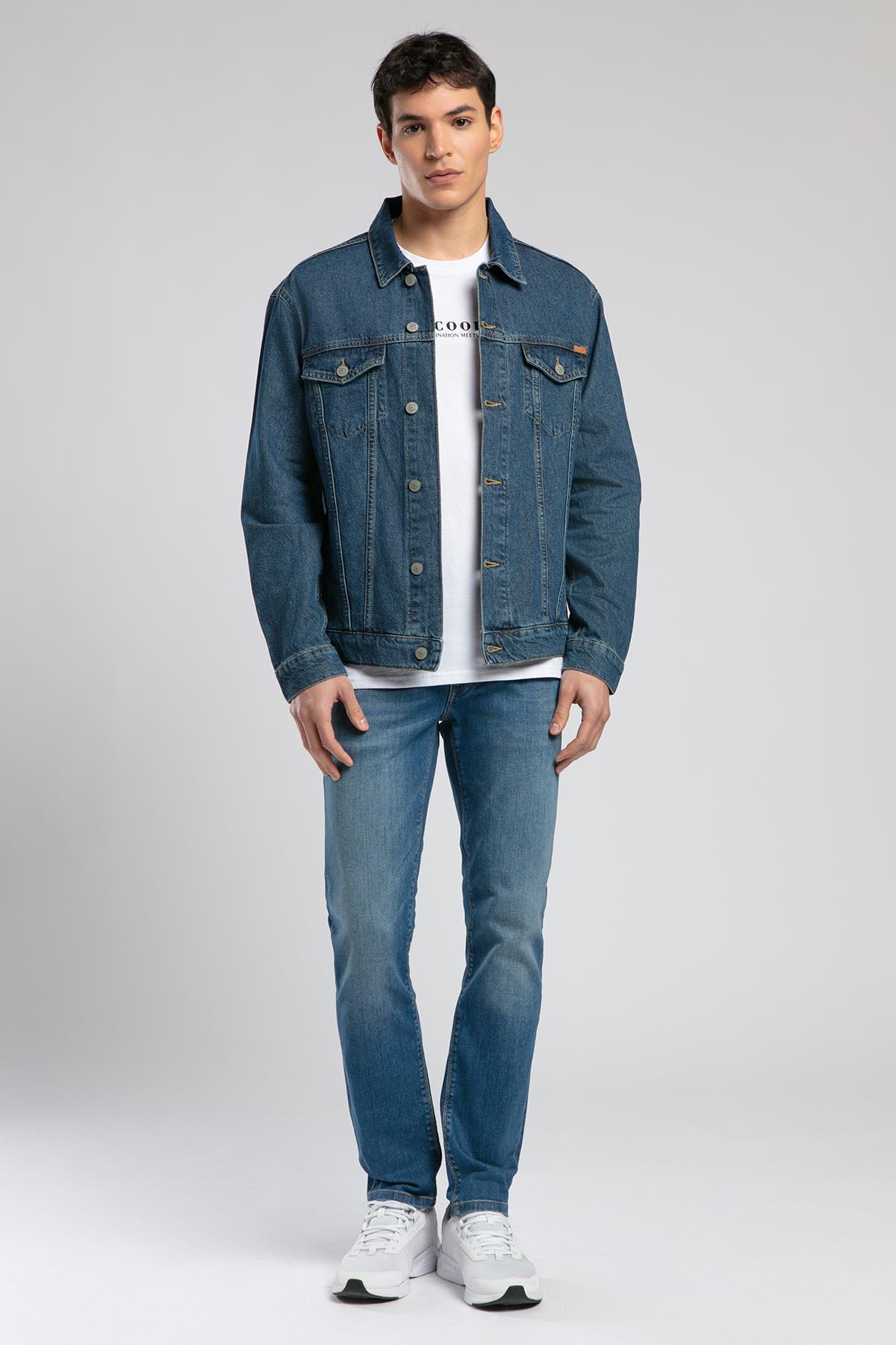Nagoya Erkek %100 Pamuk Jean Ceket