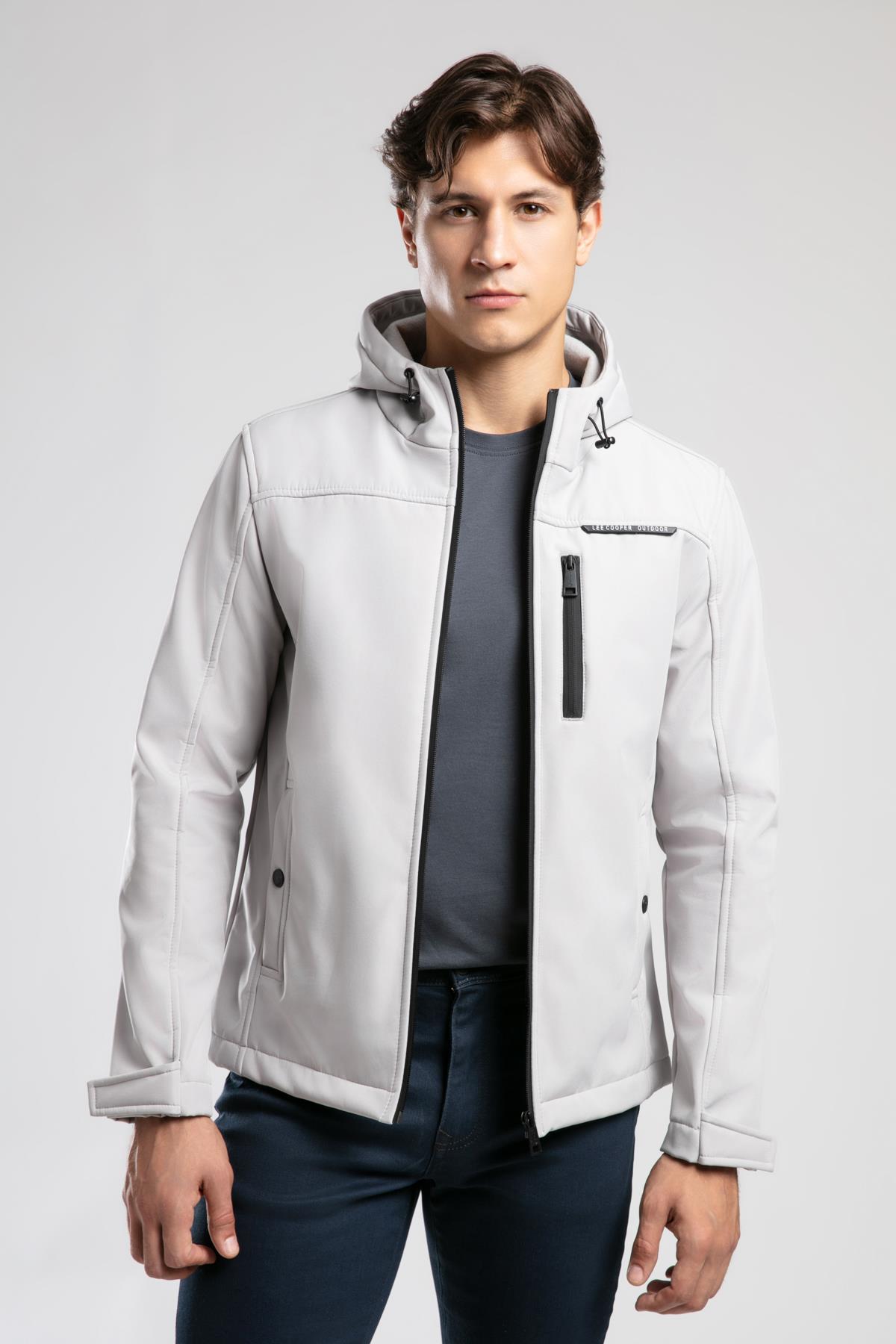New Neron Erkek Kapüşonlu Mont Gri - Lee Cooper Türkiye