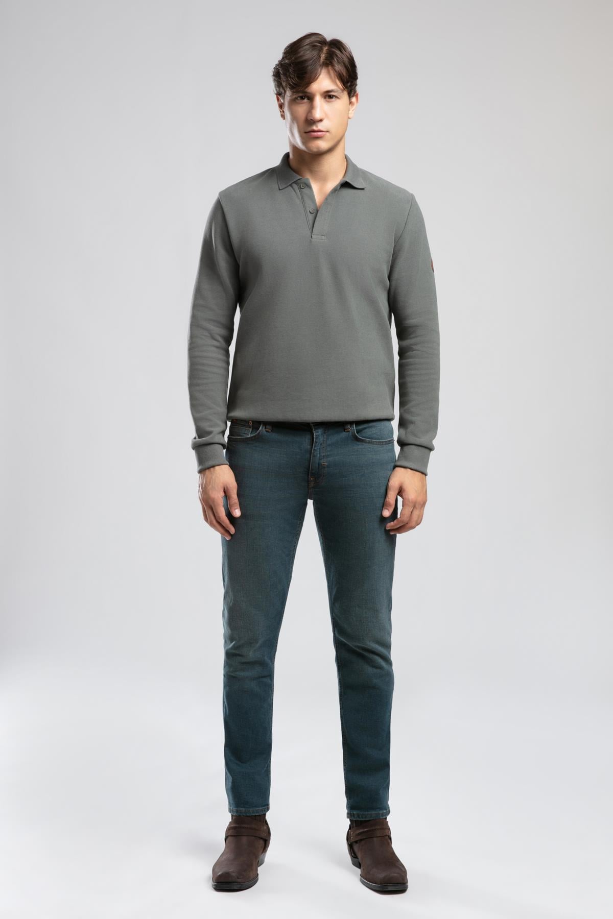 NEWBLEND ERKEK POLO YAKA SWEATSHIRT