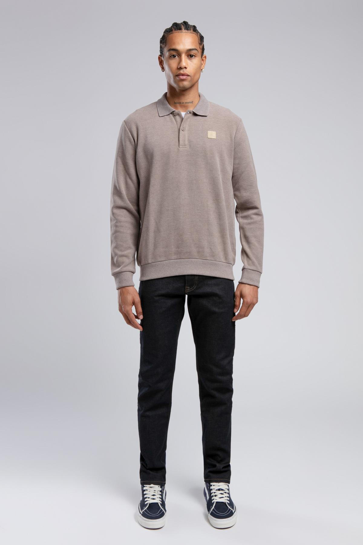 NEWBLEND ERKEK POLO YAKA SWEATSHIRT