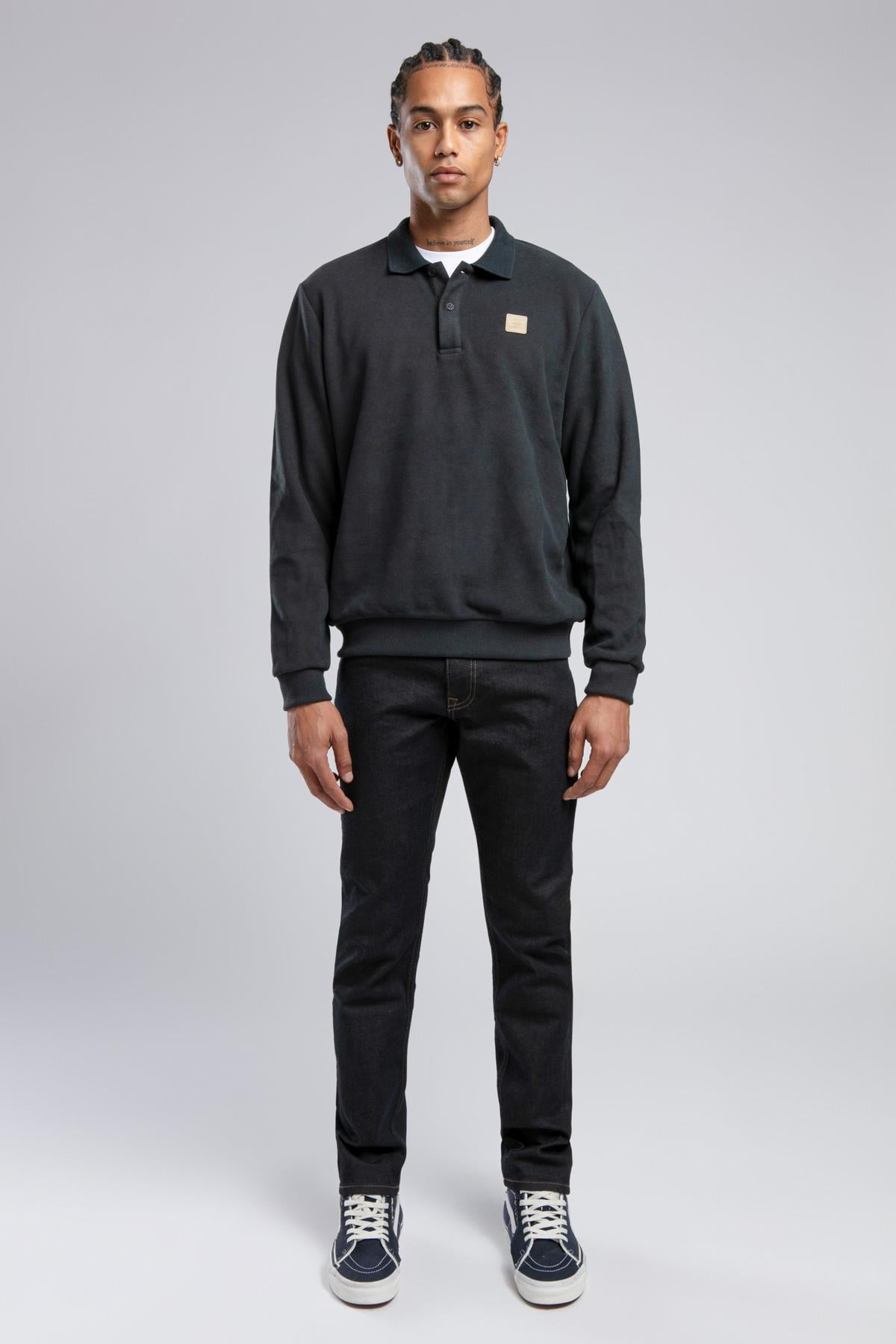 NEWBLEND ERKEK POLO YAKA SWEATSHIRT