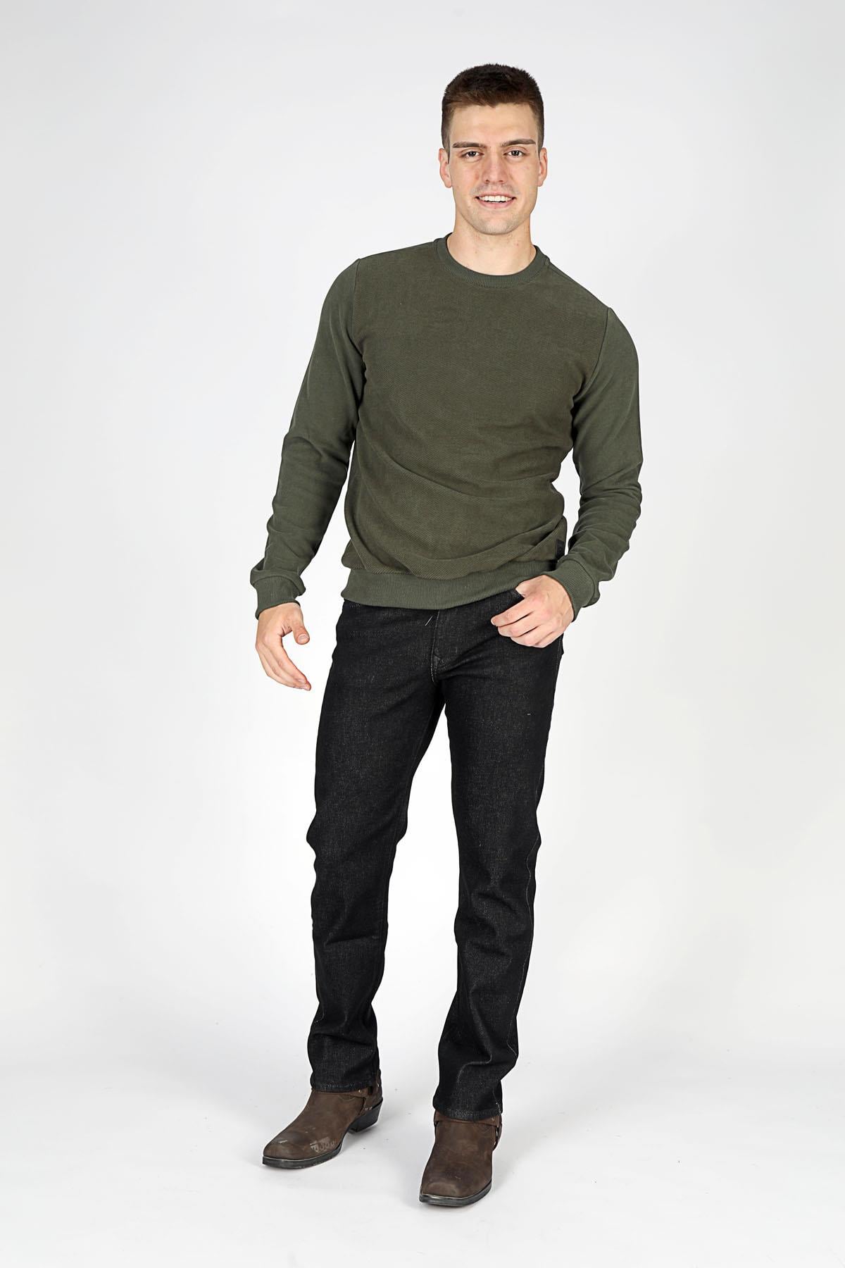 NEWDIAGONAL ERKEK O YAKA SWEATSHIRT