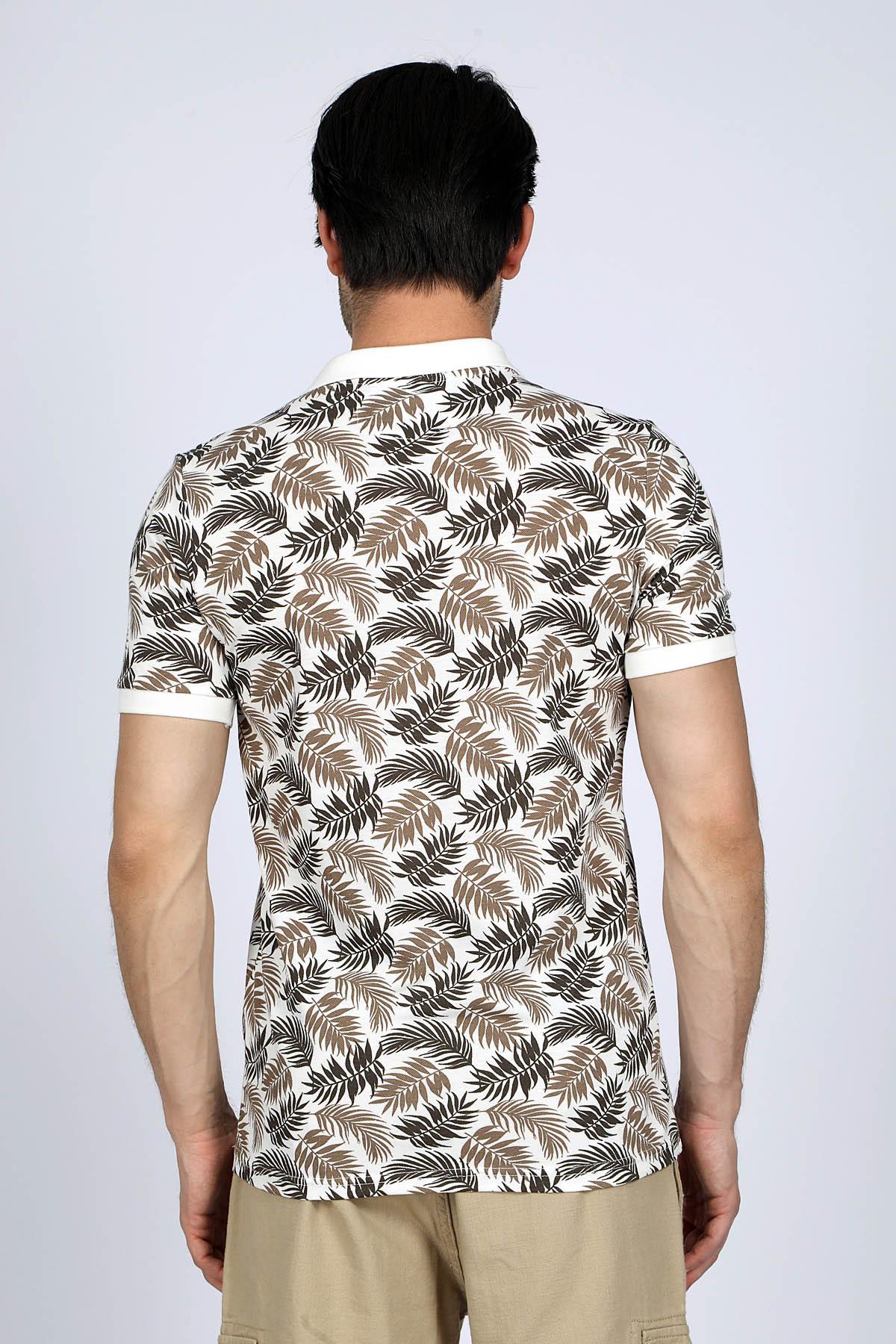 Newjoseph Erkek Polo Yaka T-Shırt Ekru