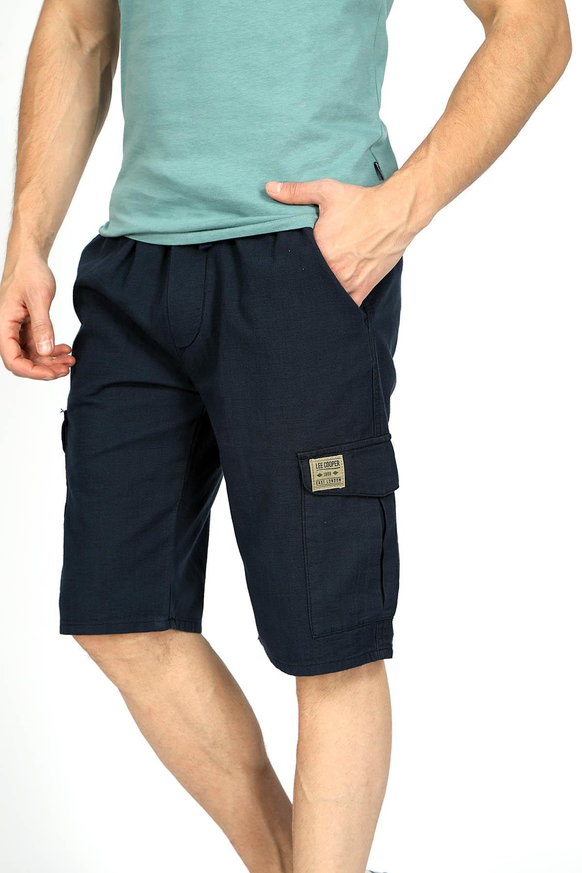 Newso Erkek Dokuma Şort Lacivert