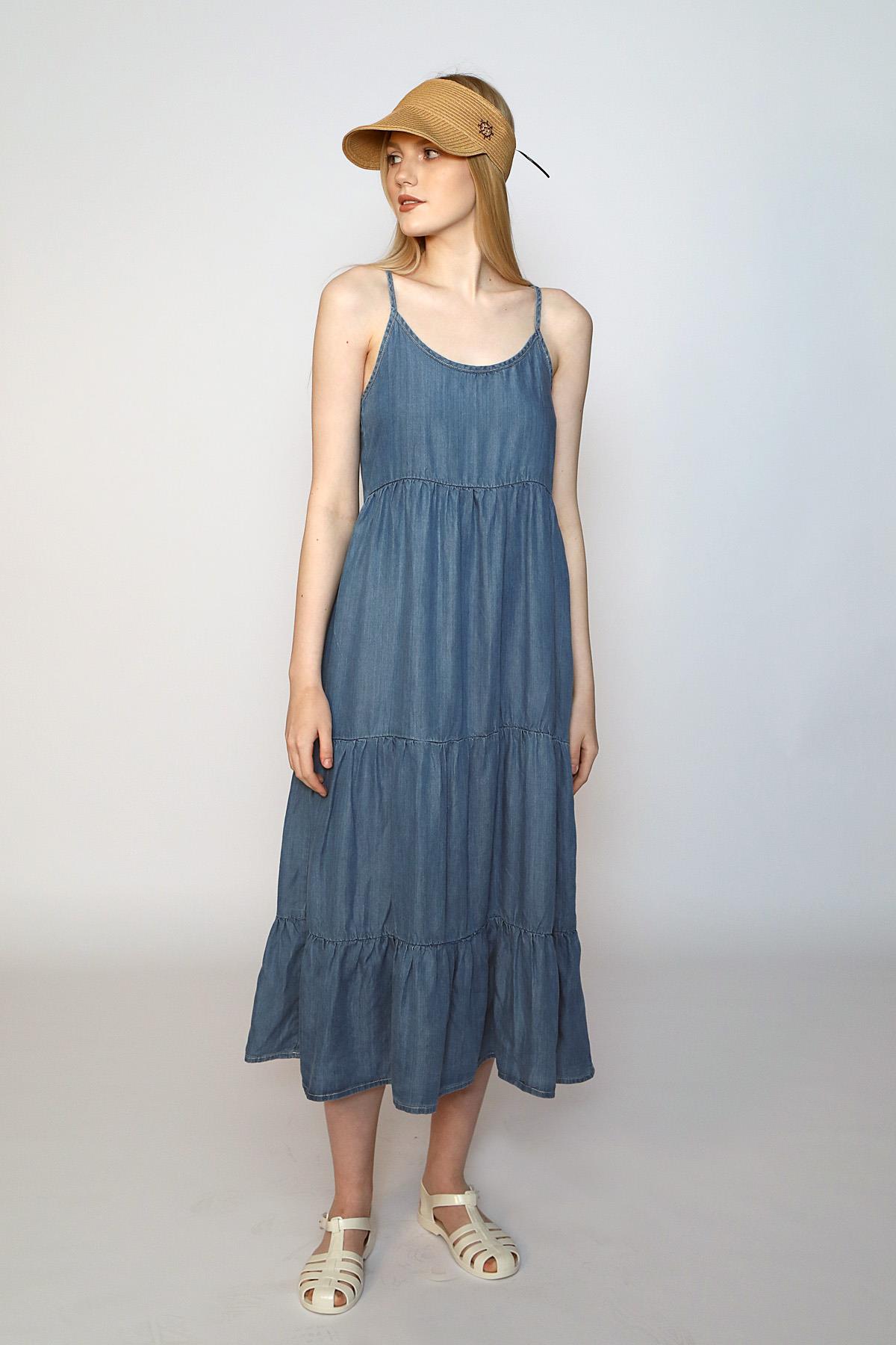 NICOLE KADIN JEAN ELBİSE