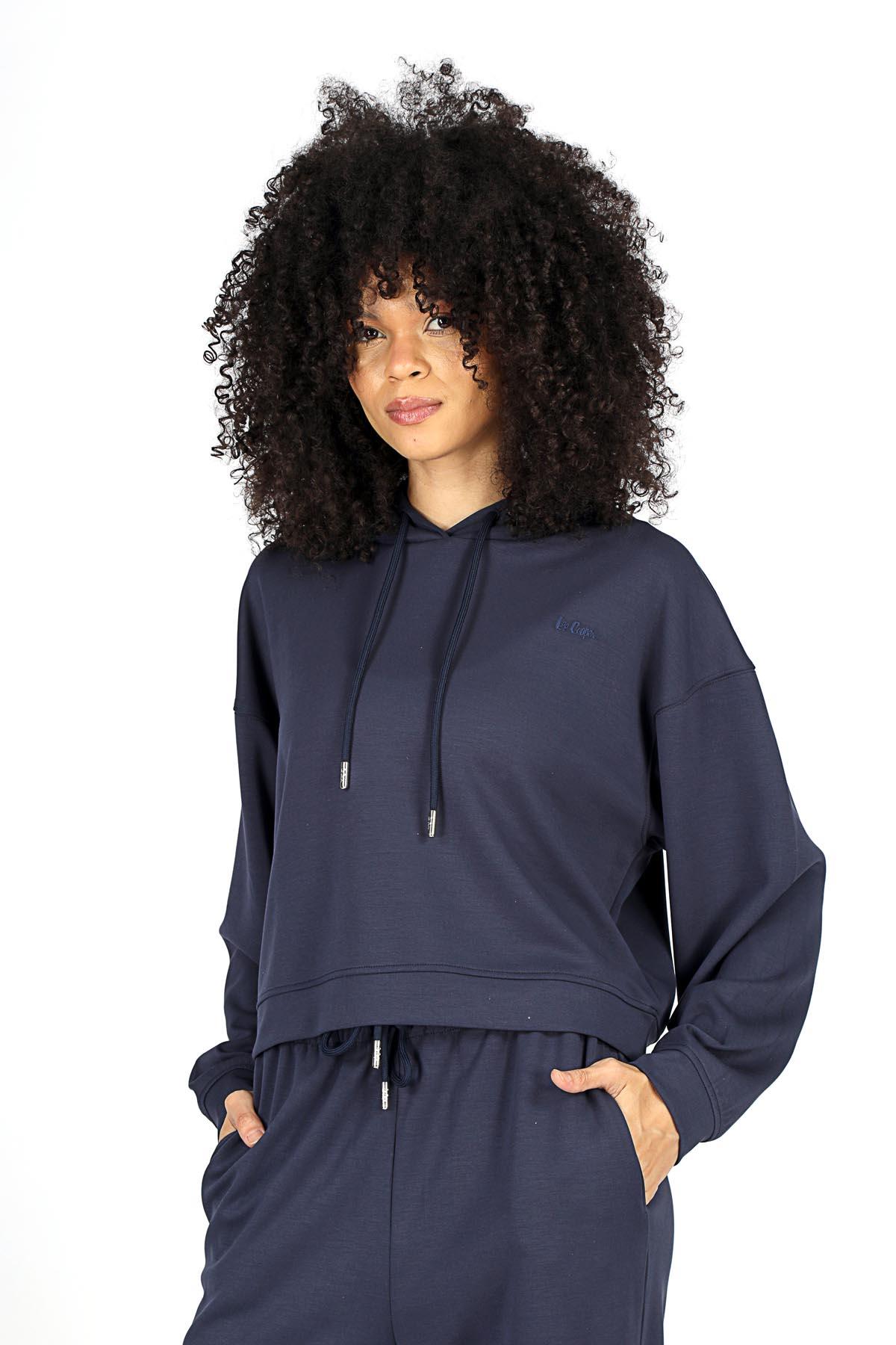 Nile Kadın Kapüşonlu Sweatshirt Lacivert
