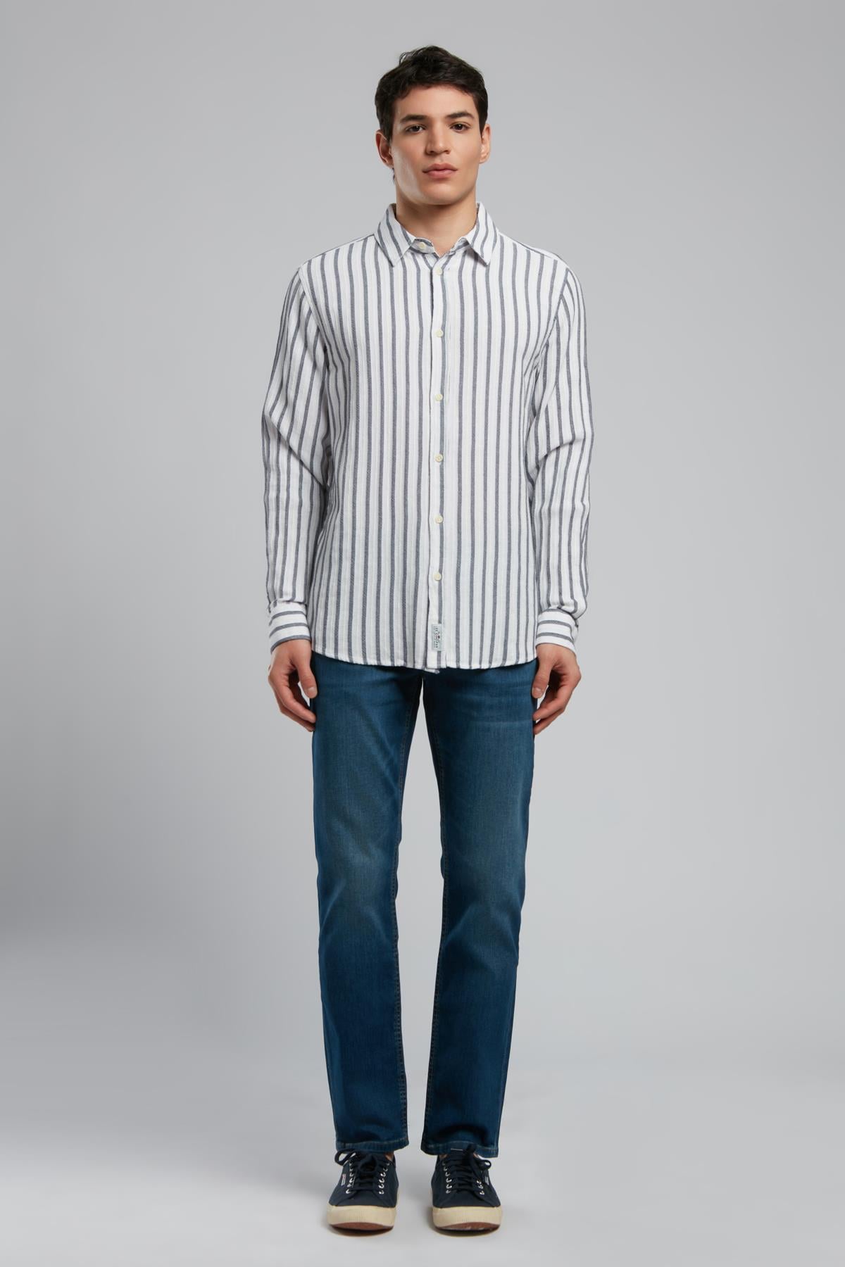 Olezka Erkek U.Kol Dokuma Gömlek