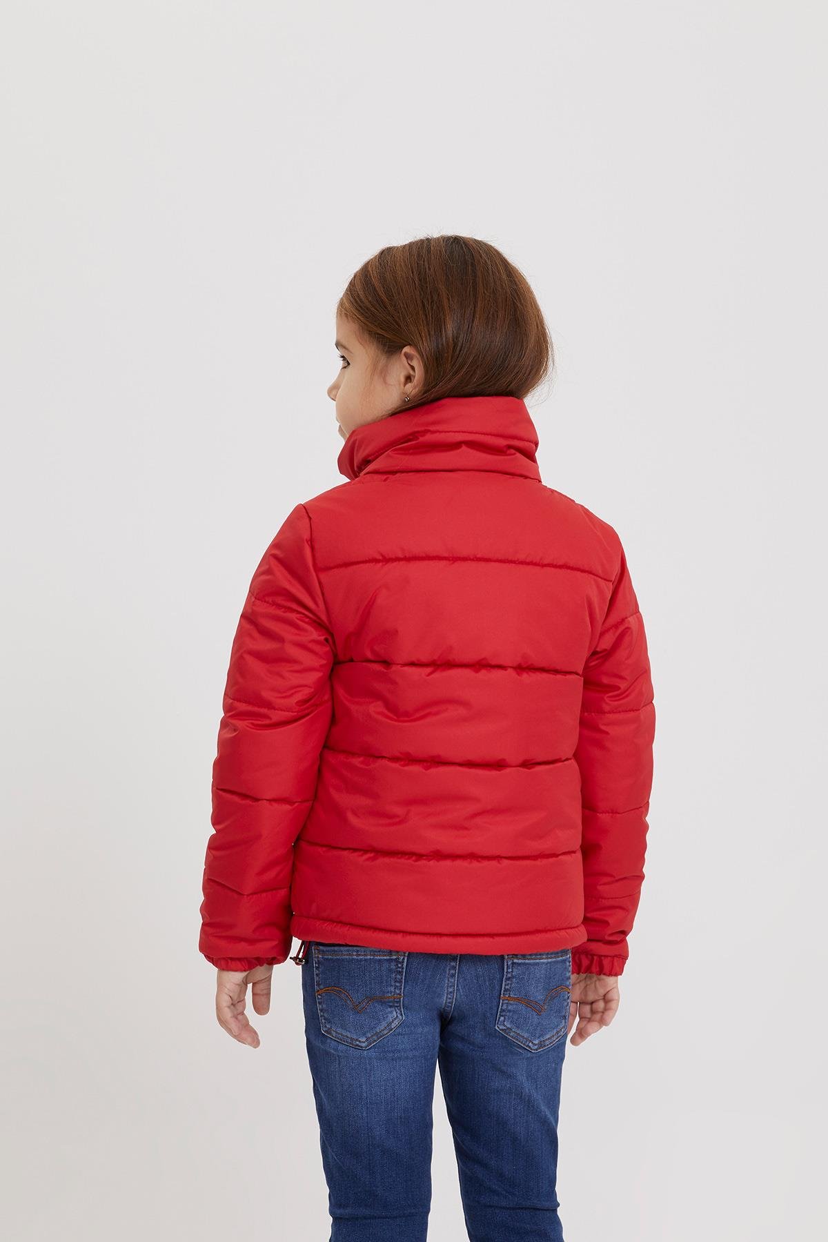 Olinda Kız Çocuk Mont Kırmızı