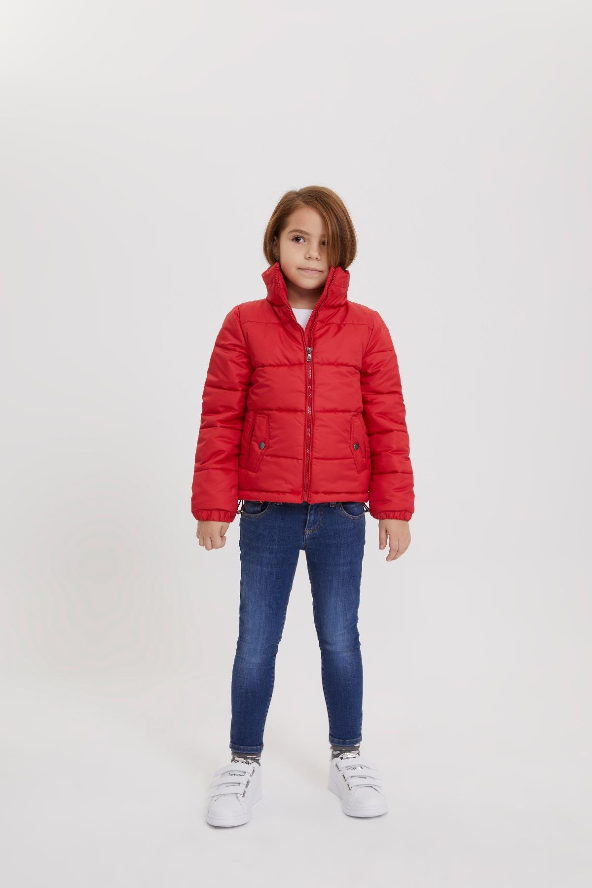 Olinda Kız Çocuk Mont Kırmızı