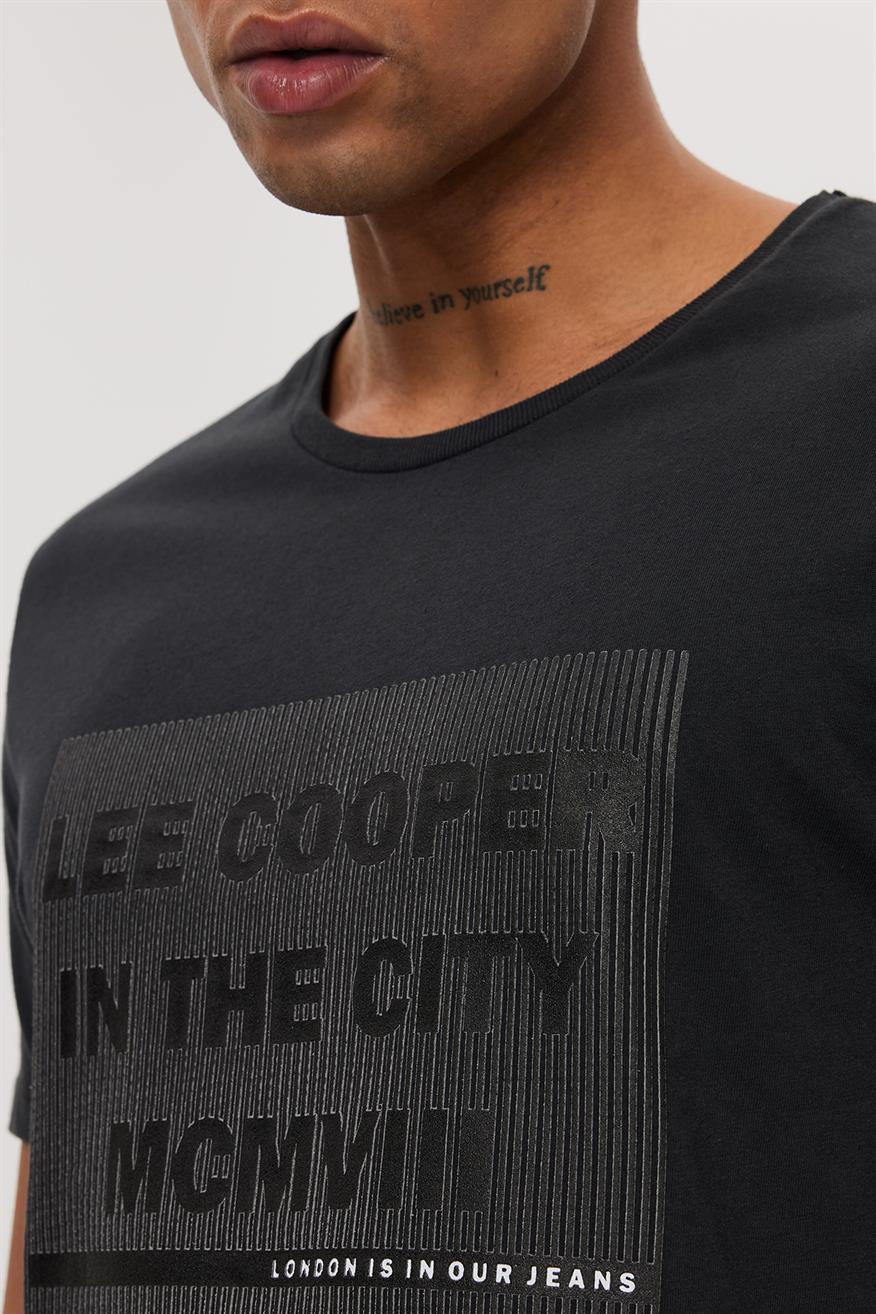 Lee Cooper Patrıce Erkek O Yaka T-Shırt Haki. 5