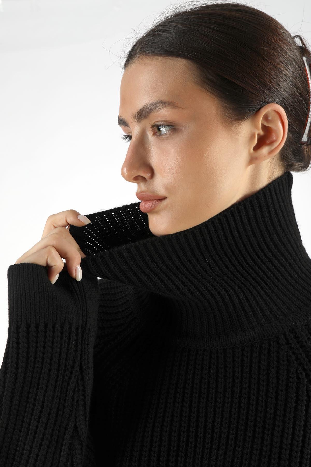 PEARLY KADIN BALIKÇI YAKA TRİKO KAZAK