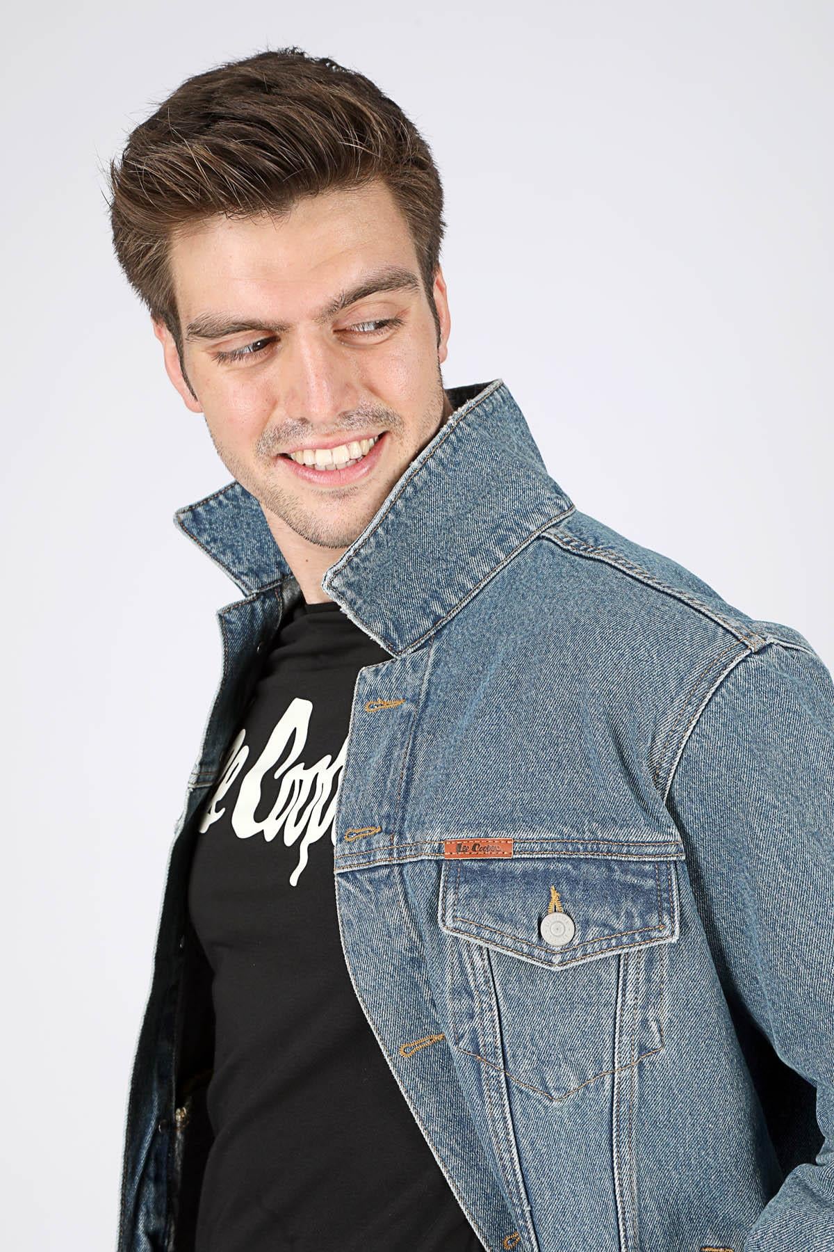 Puebla 5 Erkek %100 Pamuk Jean Ceket - Lee Cooper Türkiye
