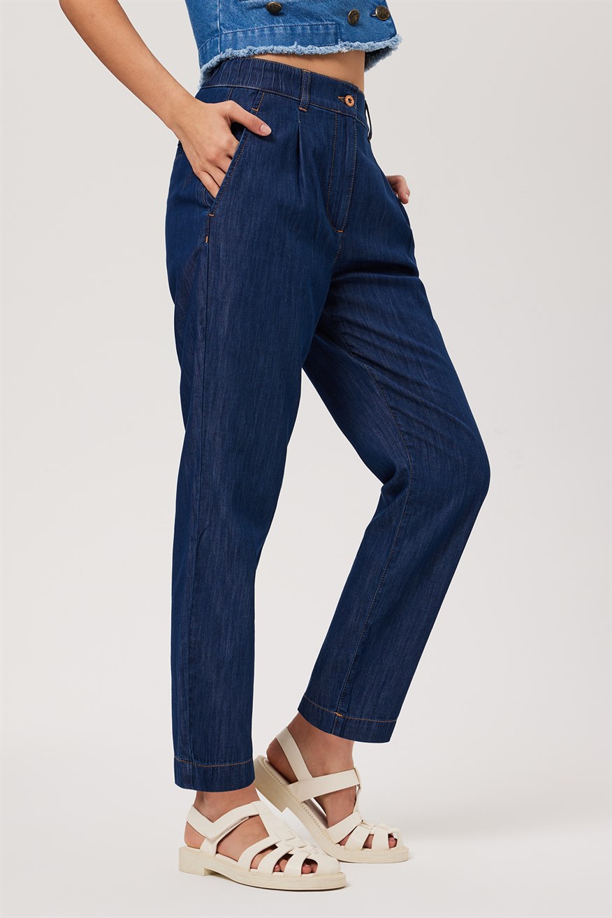 Lee Cooper Quenn Kadın Jean Pantolon Blue Mıd. 3